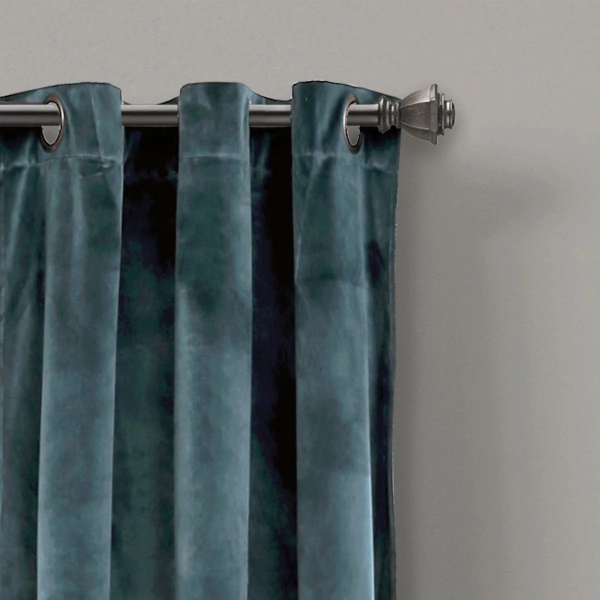 Prima Velvet Solid Grommet Light Filtering Window Curtain Panel Set - Image 64