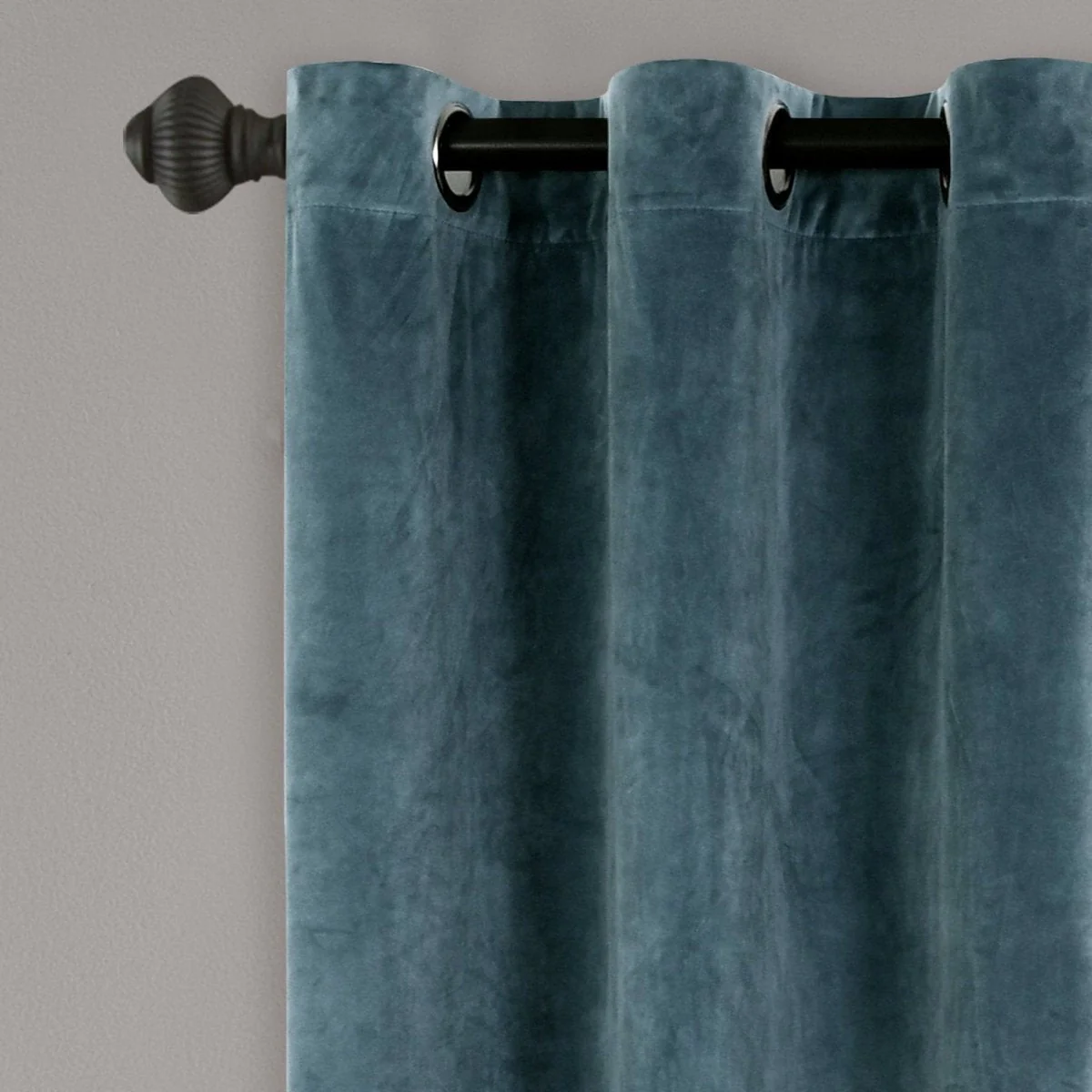 Prima Velvet Solid Grommet Light Filtering Window Curtain Panel Set - Image 65