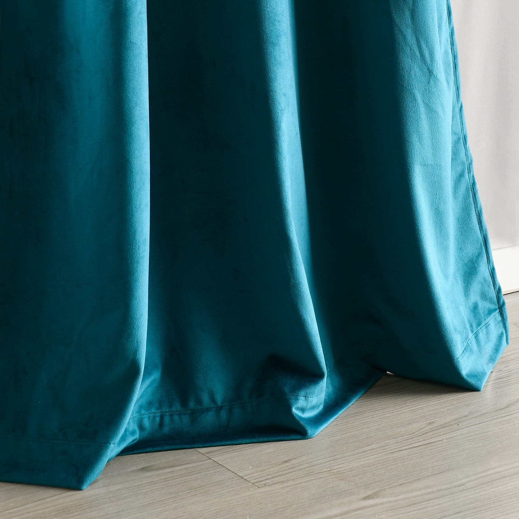 Prima Velvet Solid Grommet Light Filtering Window Curtain Panel Set - Image 89