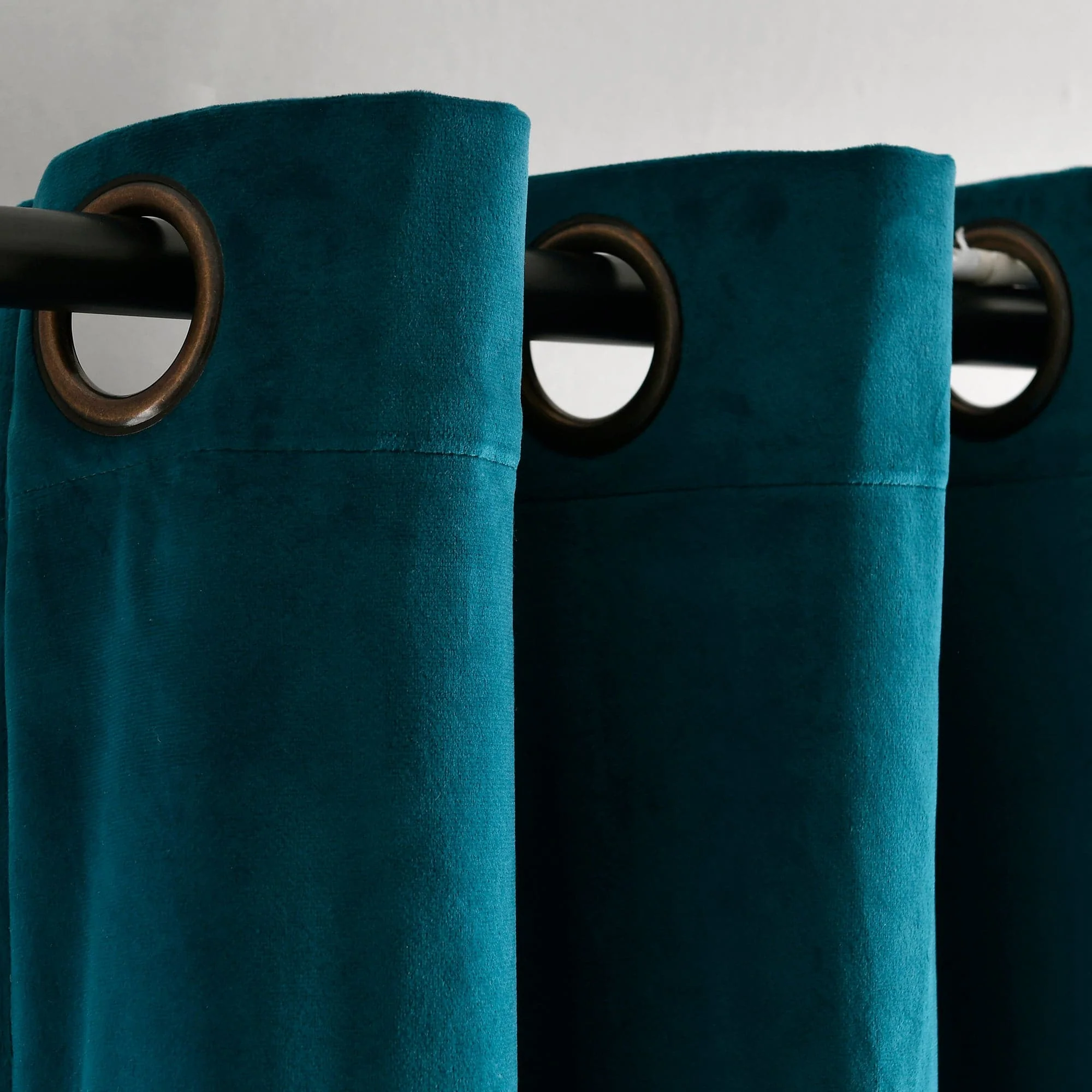 Prima Velvet Solid Grommet Light Filtering Window Curtain Panel Set - Image 91