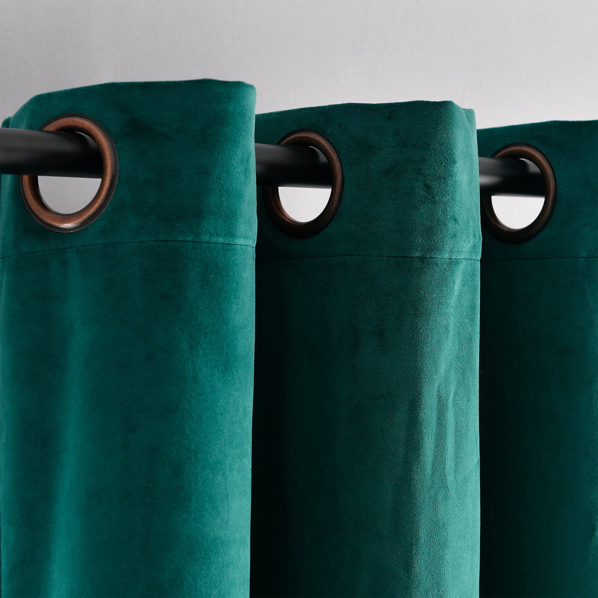 Prima Velvet Solid Grommet Light Filtering Window Curtain Panel Set - Image 97