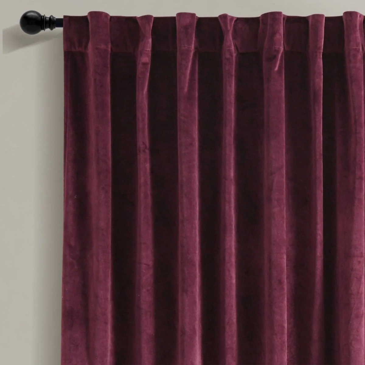 Prima Velvet Solid Ultra Wide Light Filtering Window Curtain Panel - Image 15