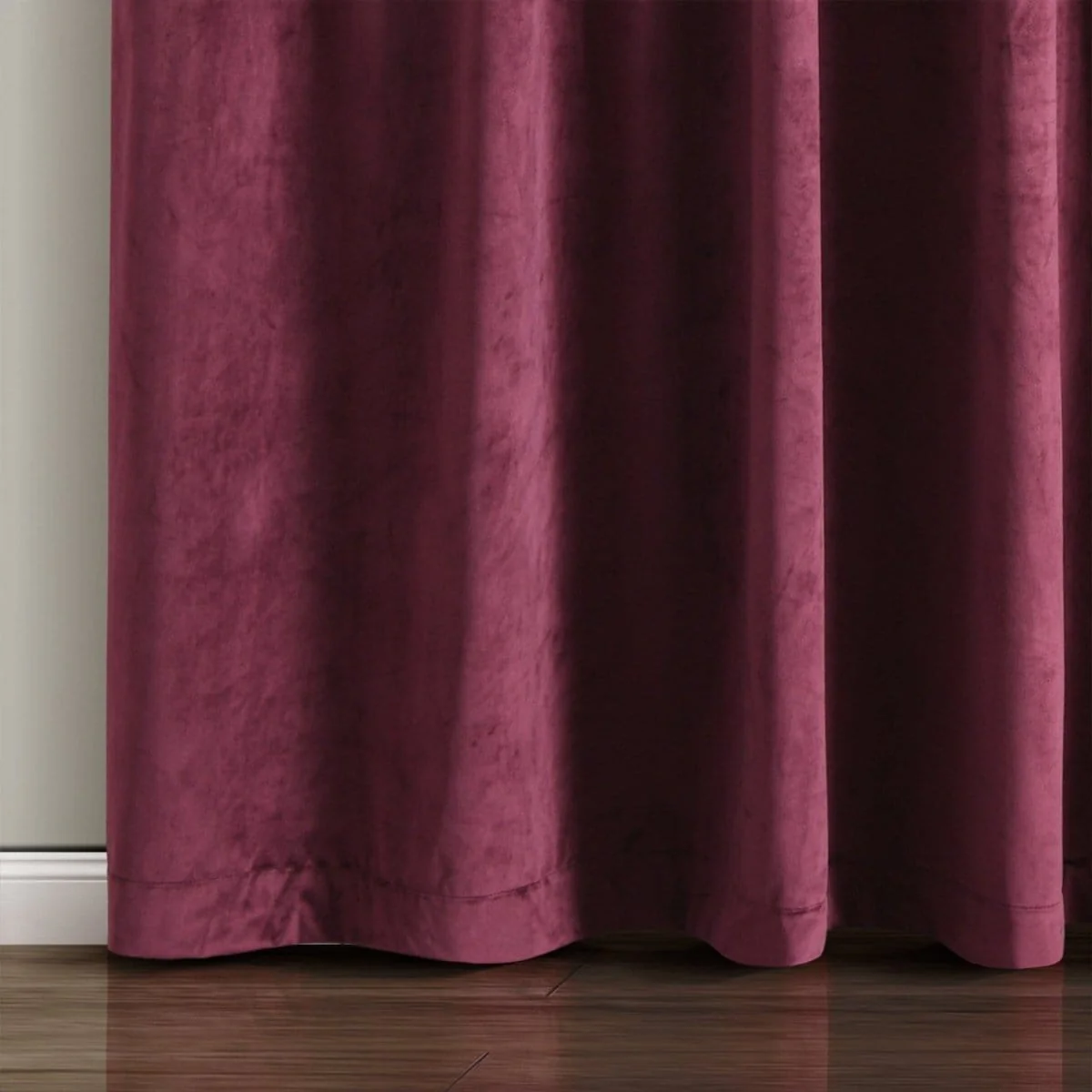 Prima Velvet Solid Ultra Wide Light Filtering Window Curtain Panel - Image 17