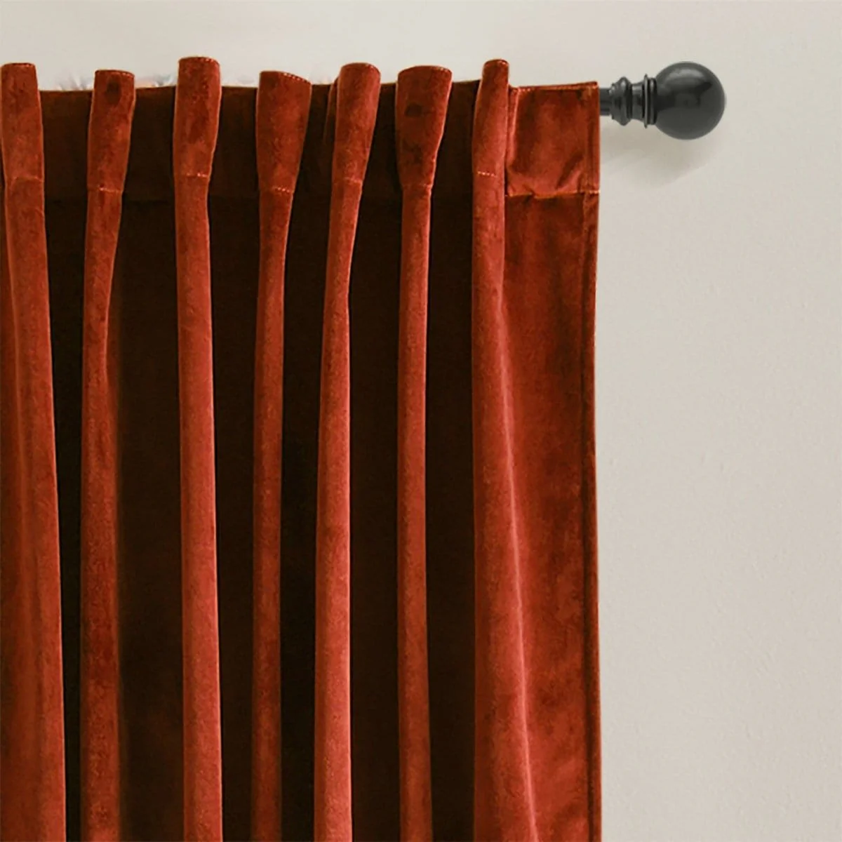 Prima Velvet Solid Ultra Wide Light Filtering Window Curtain Panel - Image 20