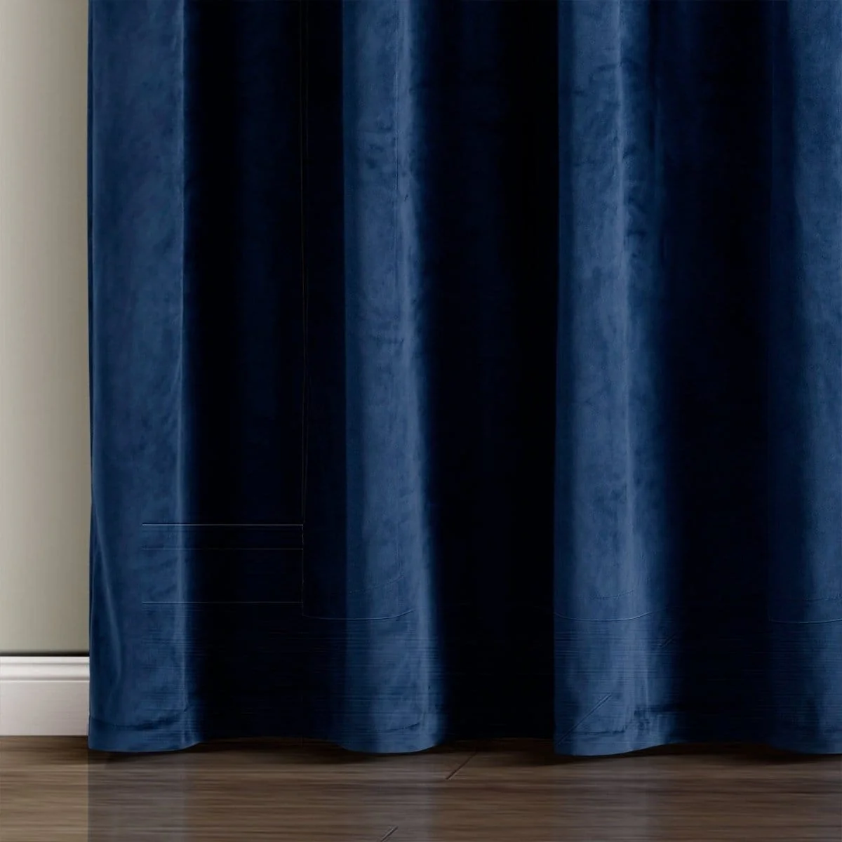 Prima Velvet Solid Ultra Wide Light Filtering Window Curtain Panel - Image 7