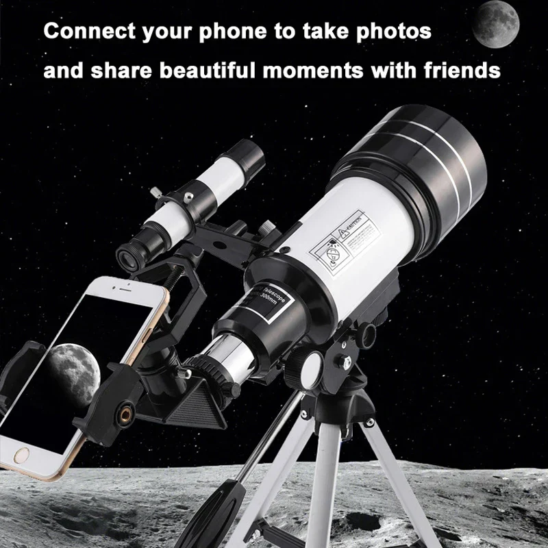 Professional Astronomical Telescope 150X HD Moon Viewing Refractor for Stargazing - Image 3