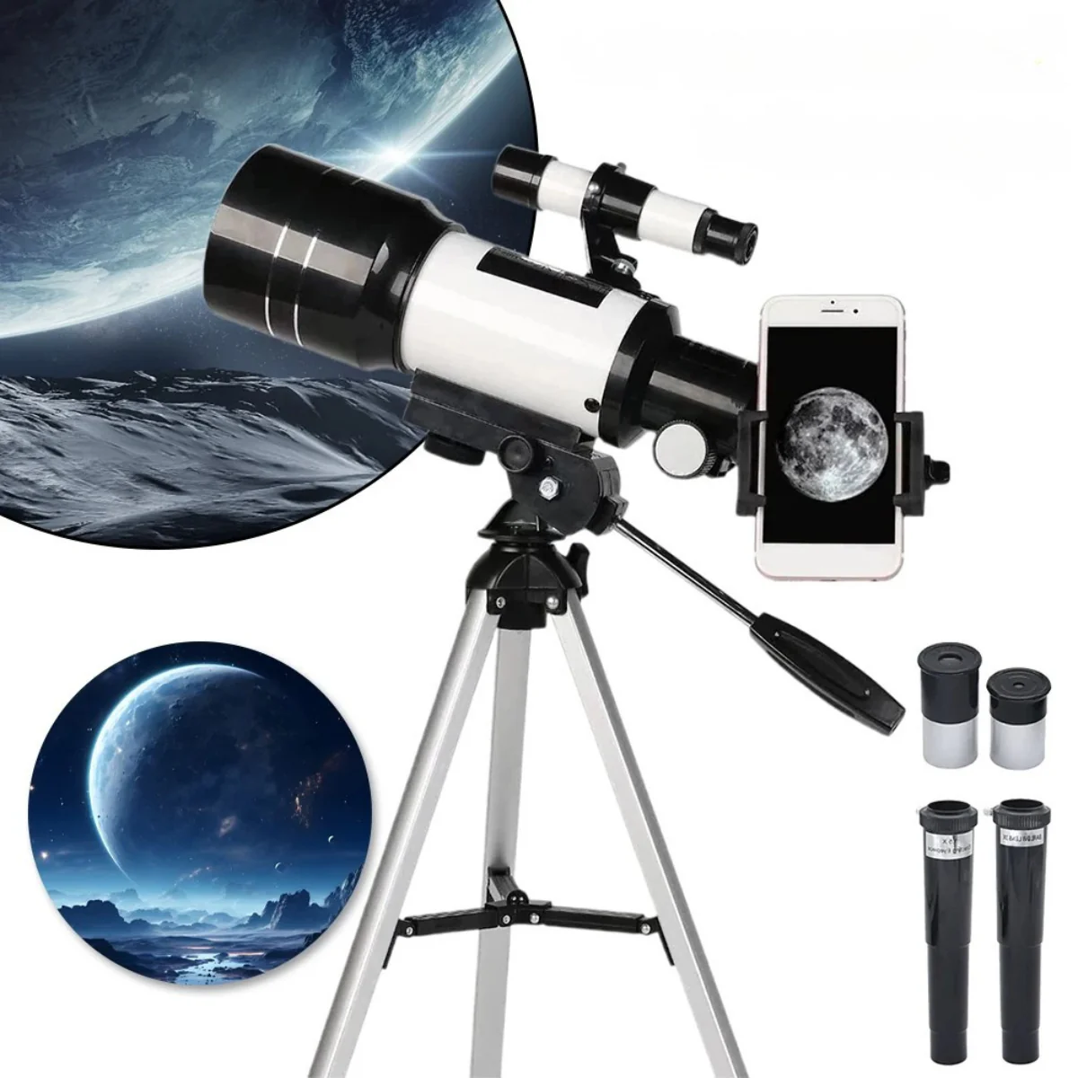 Professional Astronomical Telescope 150X HD Moon Viewing Refractor for Stargazing - Image 8
