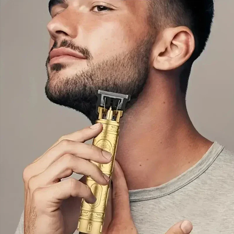 Professional Hair Clipper Beard Trimmer USB Rechargeable Barber Shaver - Image 2
