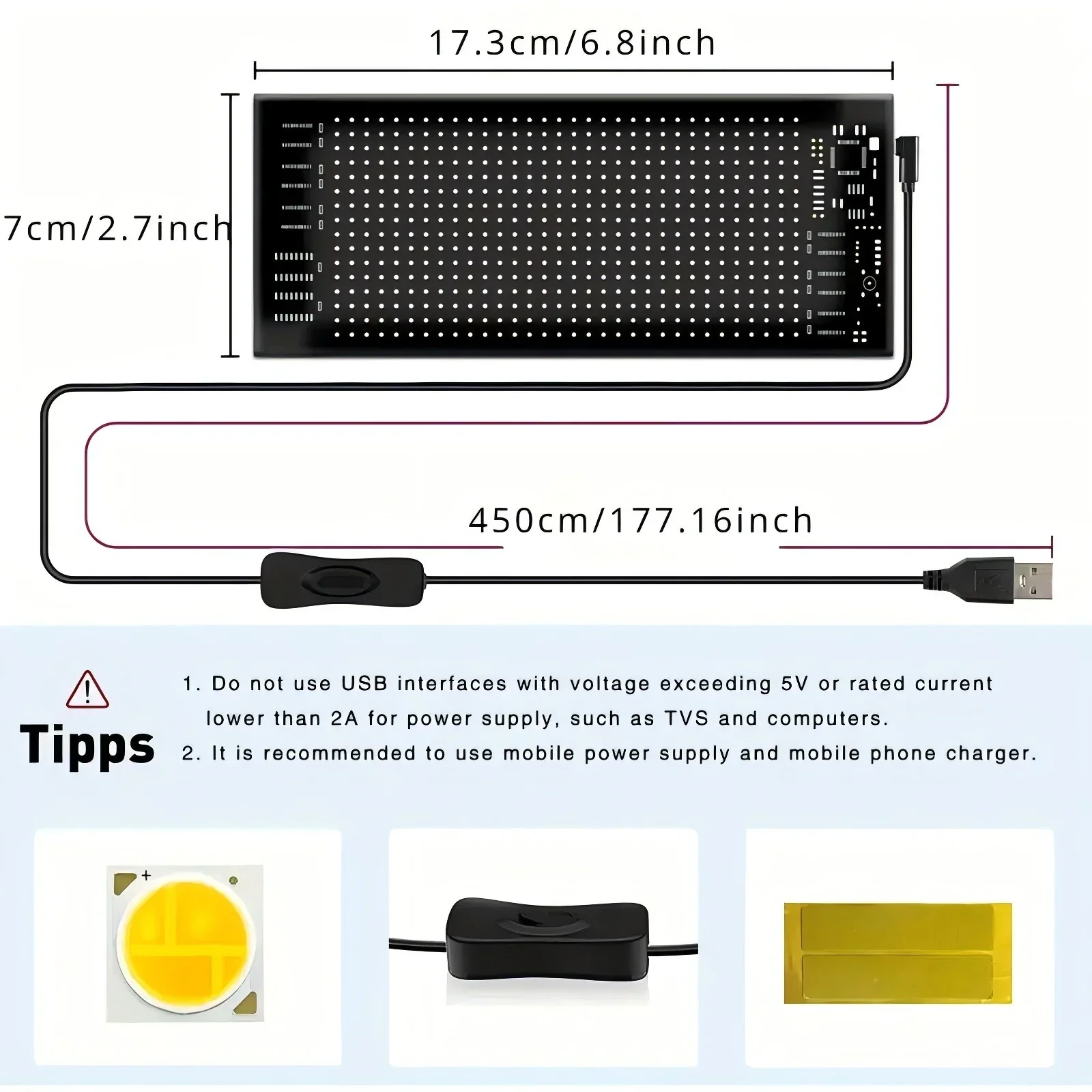 Programmable Scrolling LED Sign – Flexible Devil Eyes Light for Car & Store Display - Image 11
