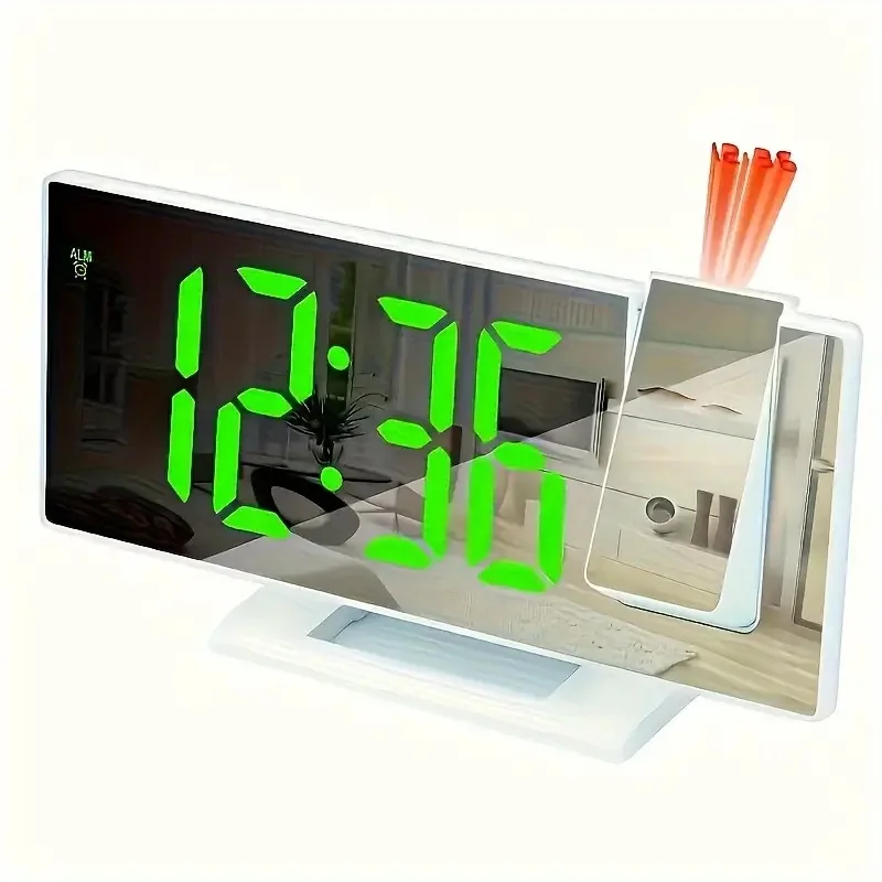 Projection Alarm Clock Large Digital Screen Multifunction Luminous Ceiling Clock - Image 6