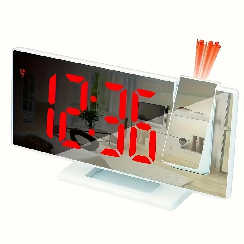 Projection Alarm Clock Large Digital Screen Multifunction Luminous Ceiling Clock - Image 9