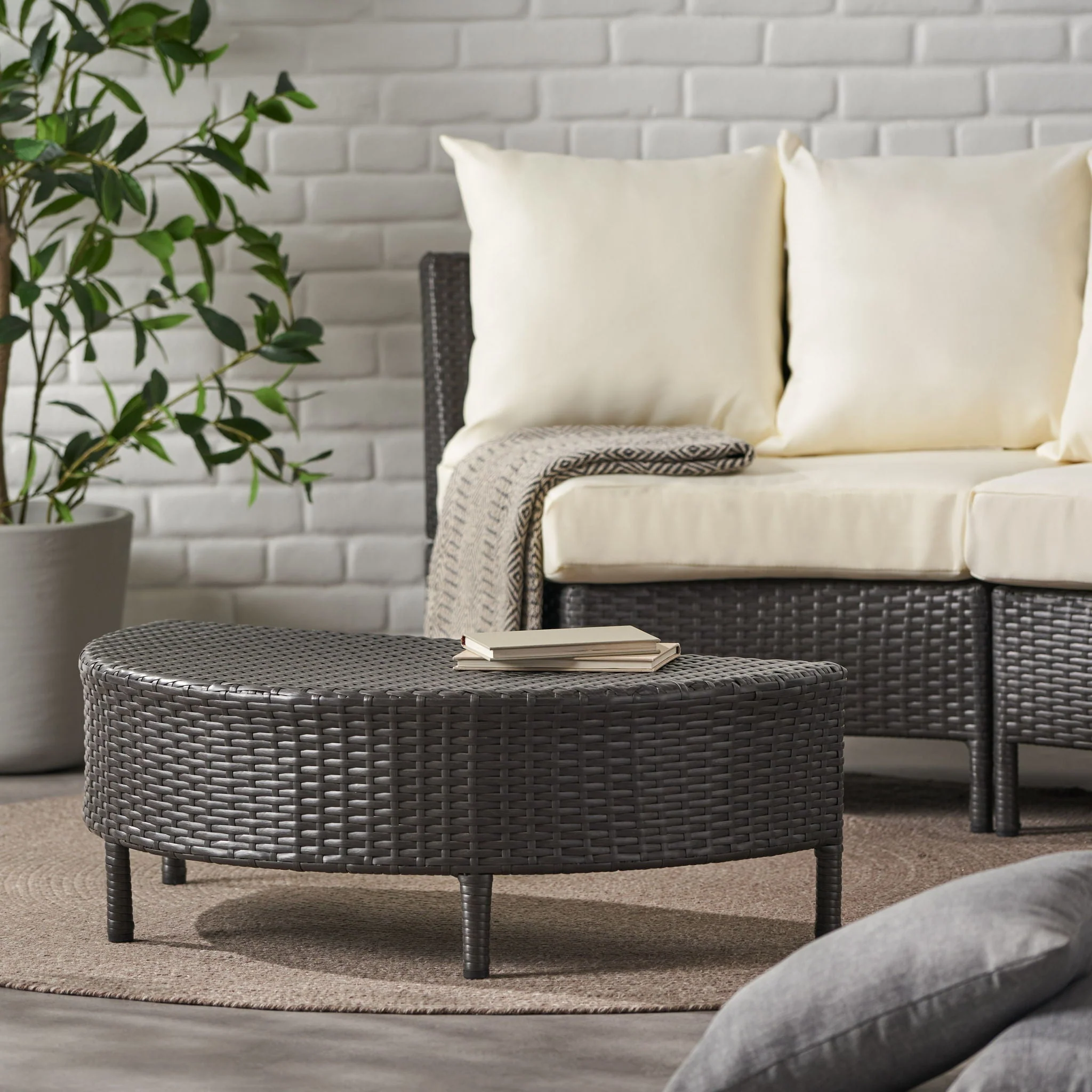 Pt Limon - Outdoor Coffee Table Half Round Design - Image 4