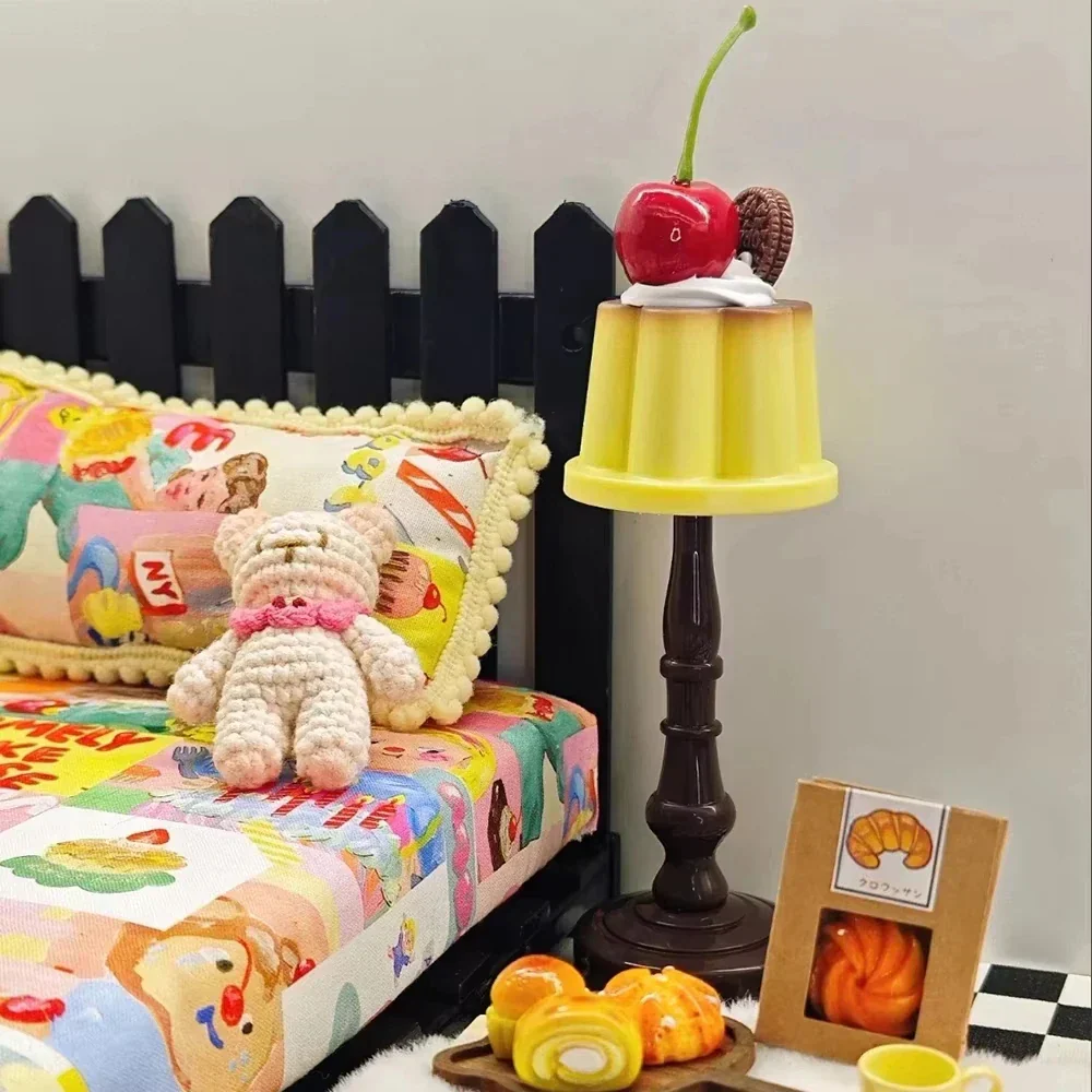 Pudding LED Night Light Cute Battery Bedside Desk Lamp Kids Bedroom Decor Gift - Image 4
