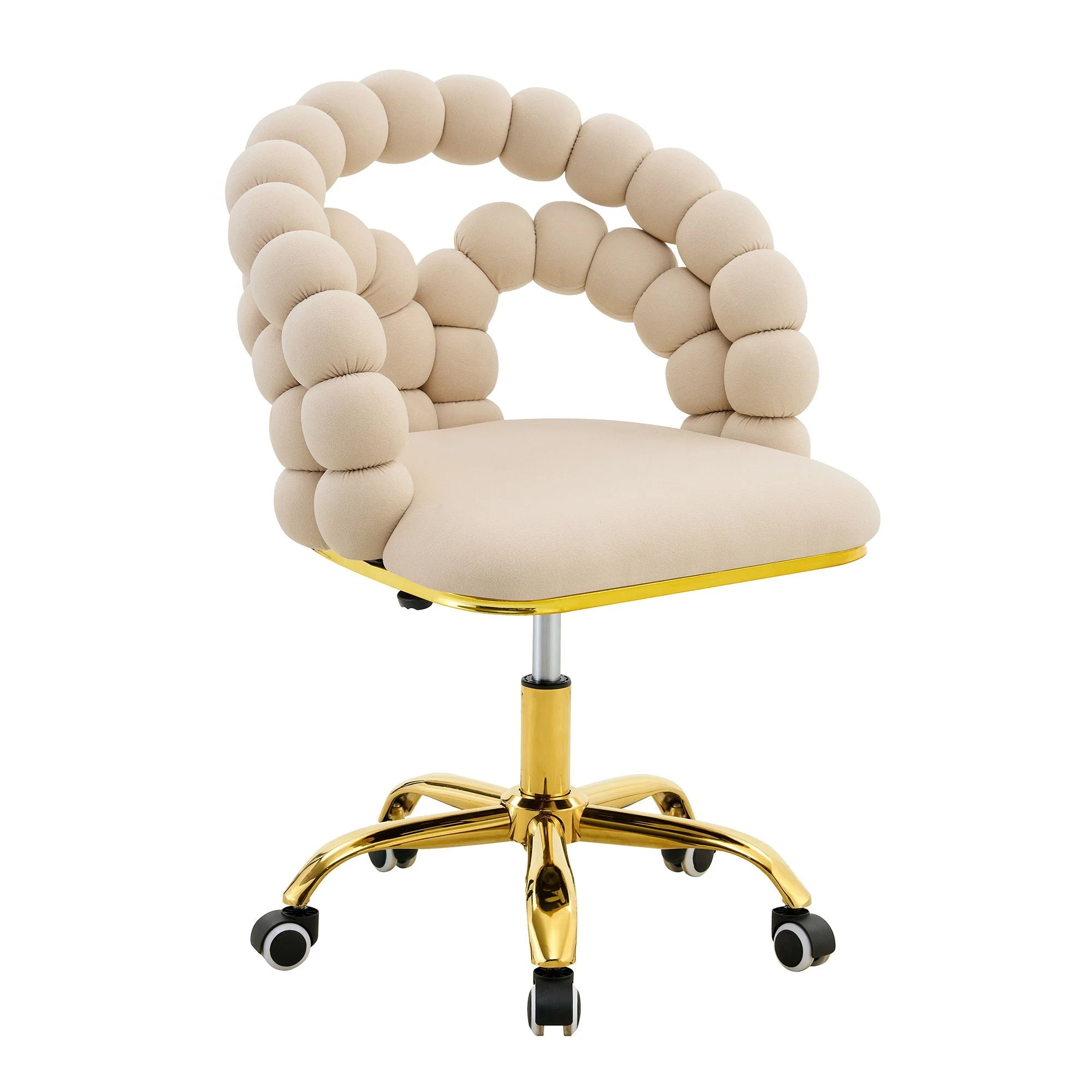 Puffy Bubble, Ball Chain Accent Chair With 5 Claw Casters
