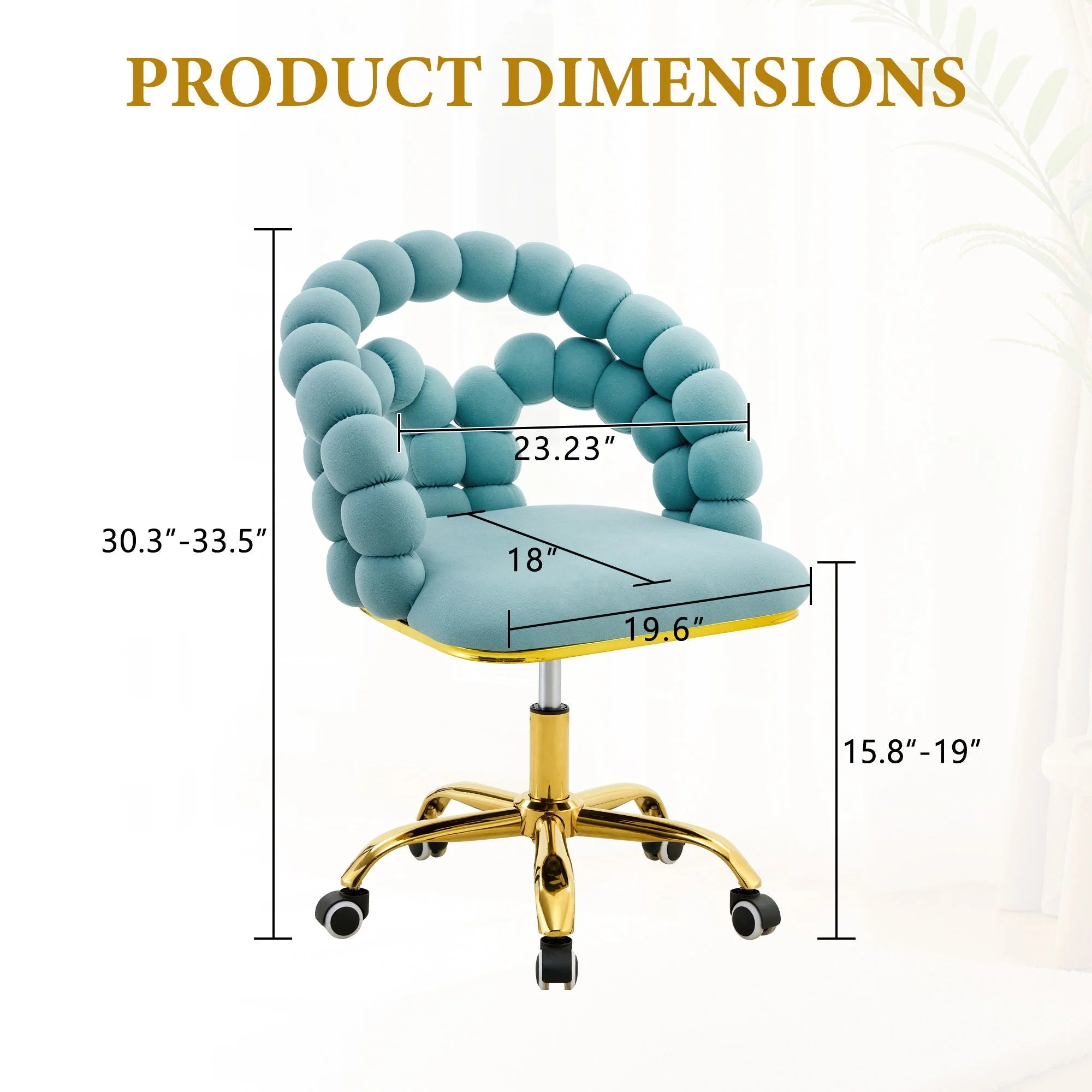 Puffy Bubble, Ball Chain Accent Chair With 5 Claw Casters - Image 6