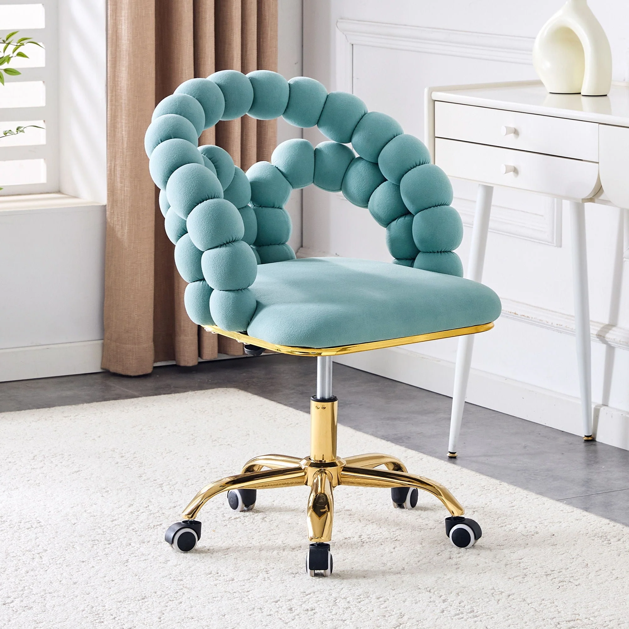 Puffy Bubble, Ball Chain Accent Chair With 5 Claw Casters - Image 8