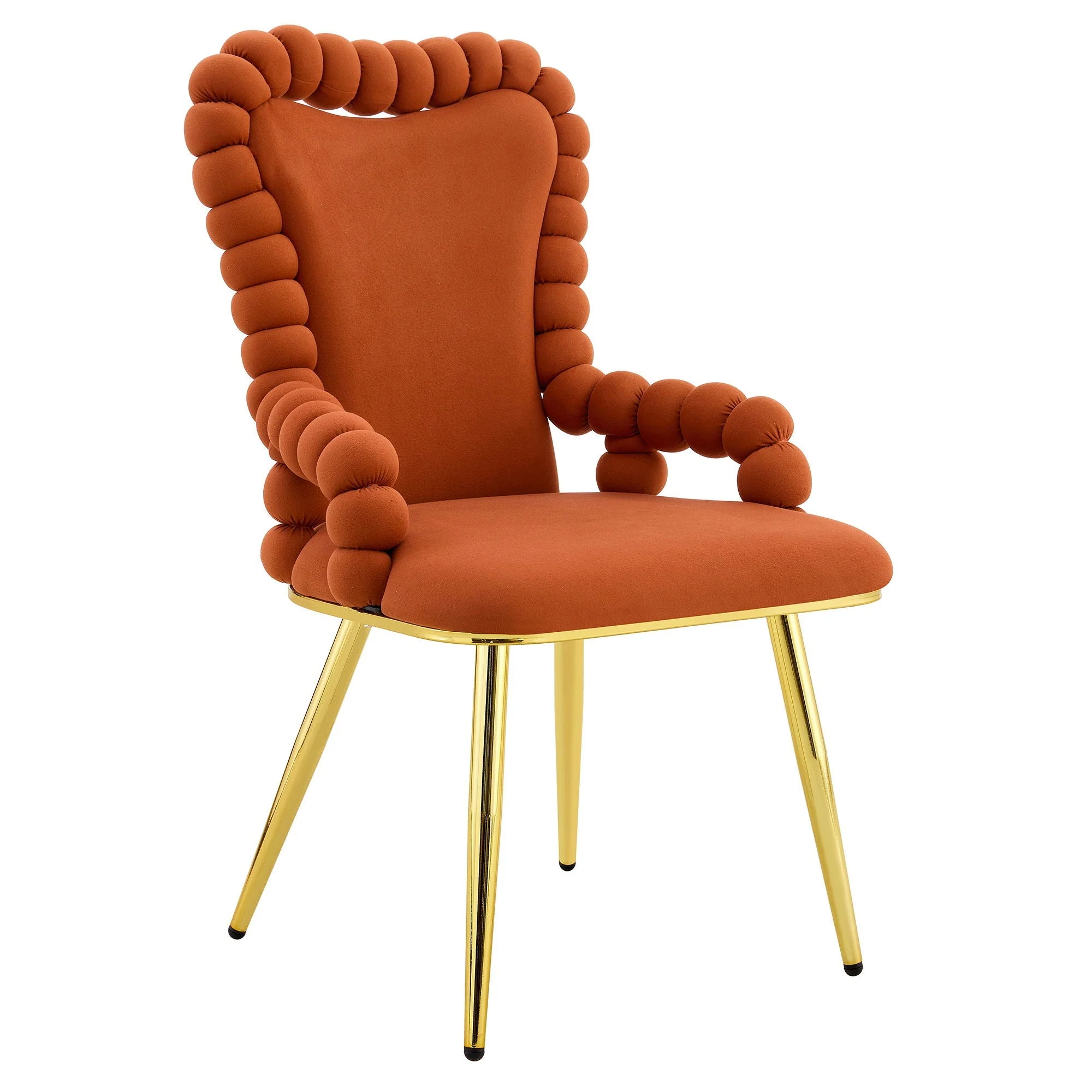 Puffy Bubble Ball Chain Chair With Armrests For Dining Room (Set of 2) - Image 2