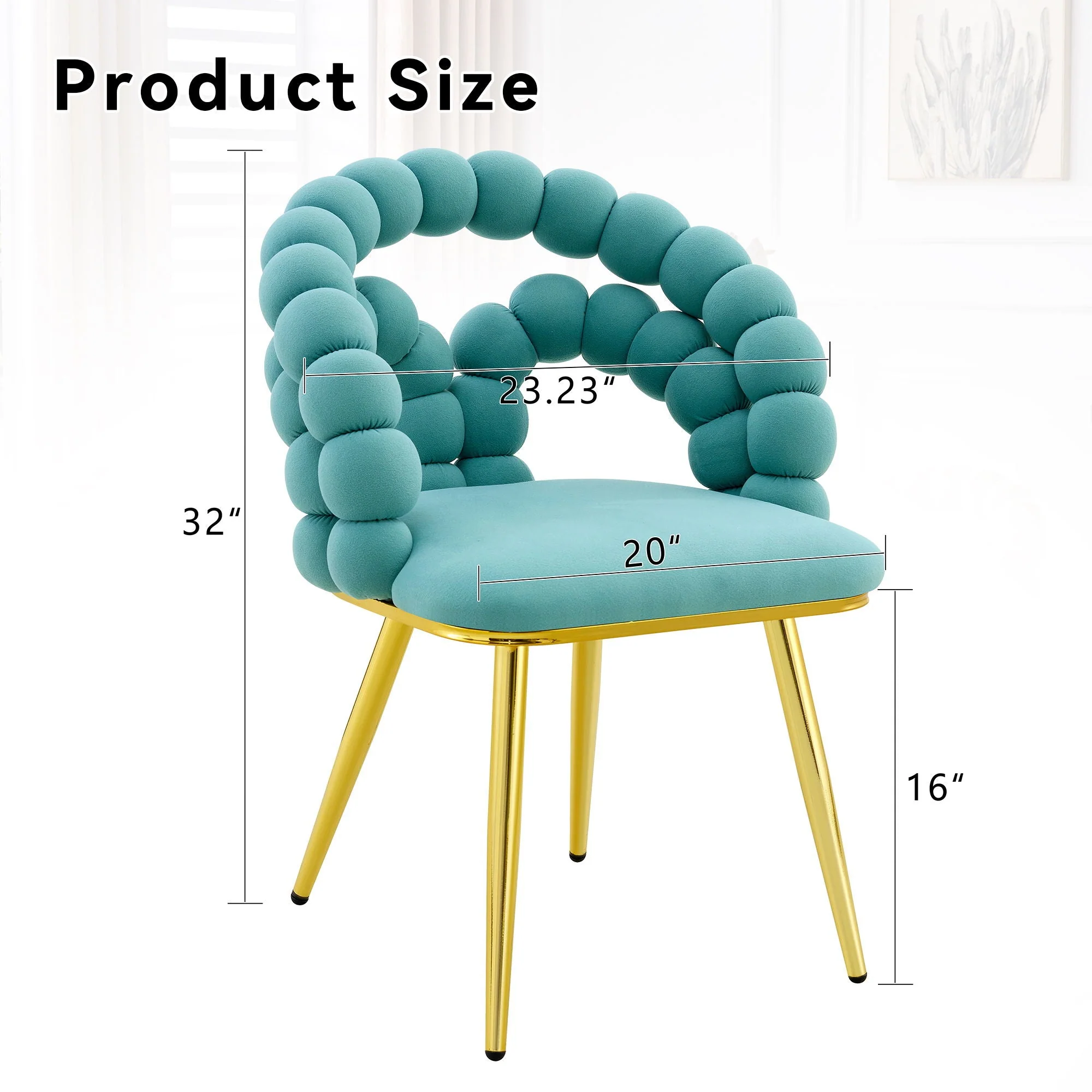 Puffy Bubble, Ball Chain Chairs For Dining Room - Image 11