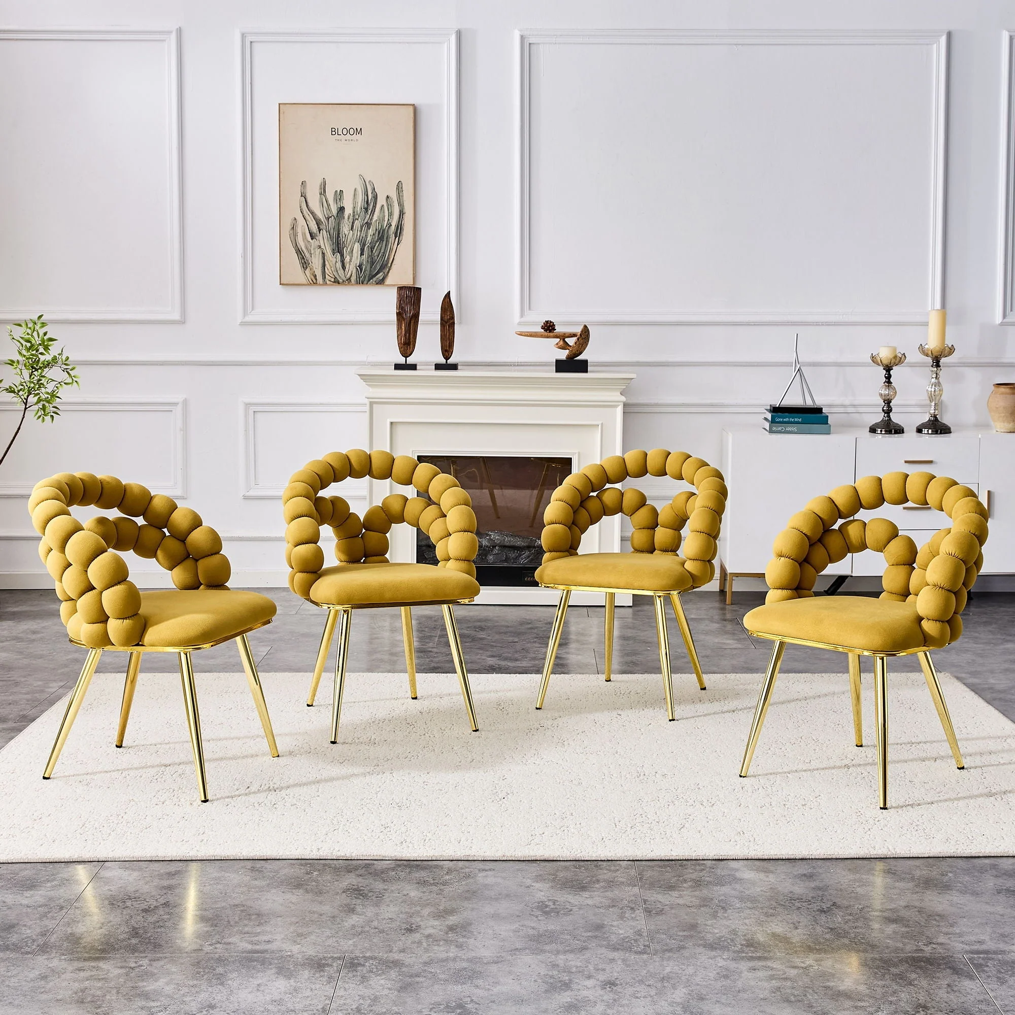 Puffy Bubble, Ball Chain Chairs For Dining Room - Image 3