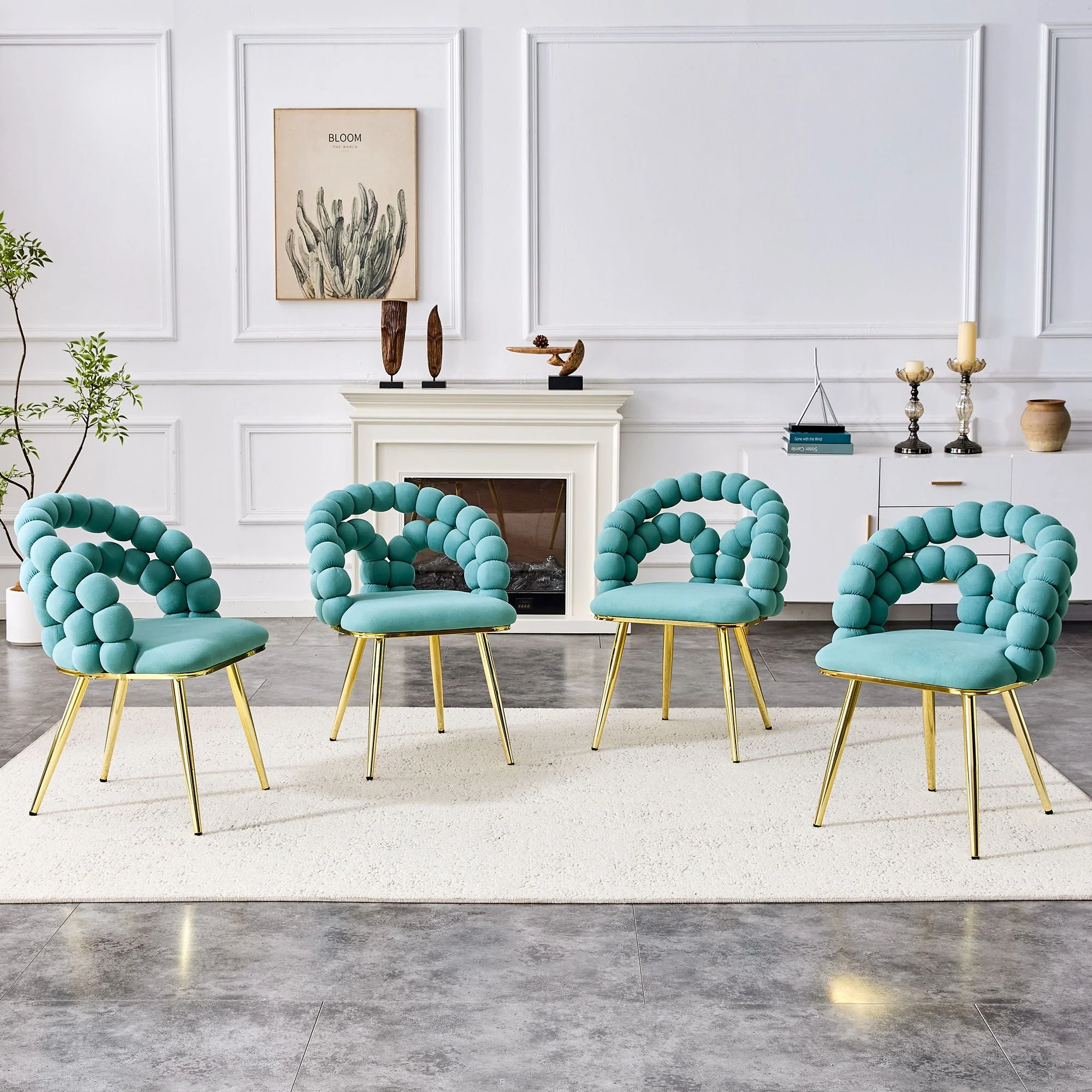 Puffy Bubble, Ball Chain Chairs For Dining Room - Image 5