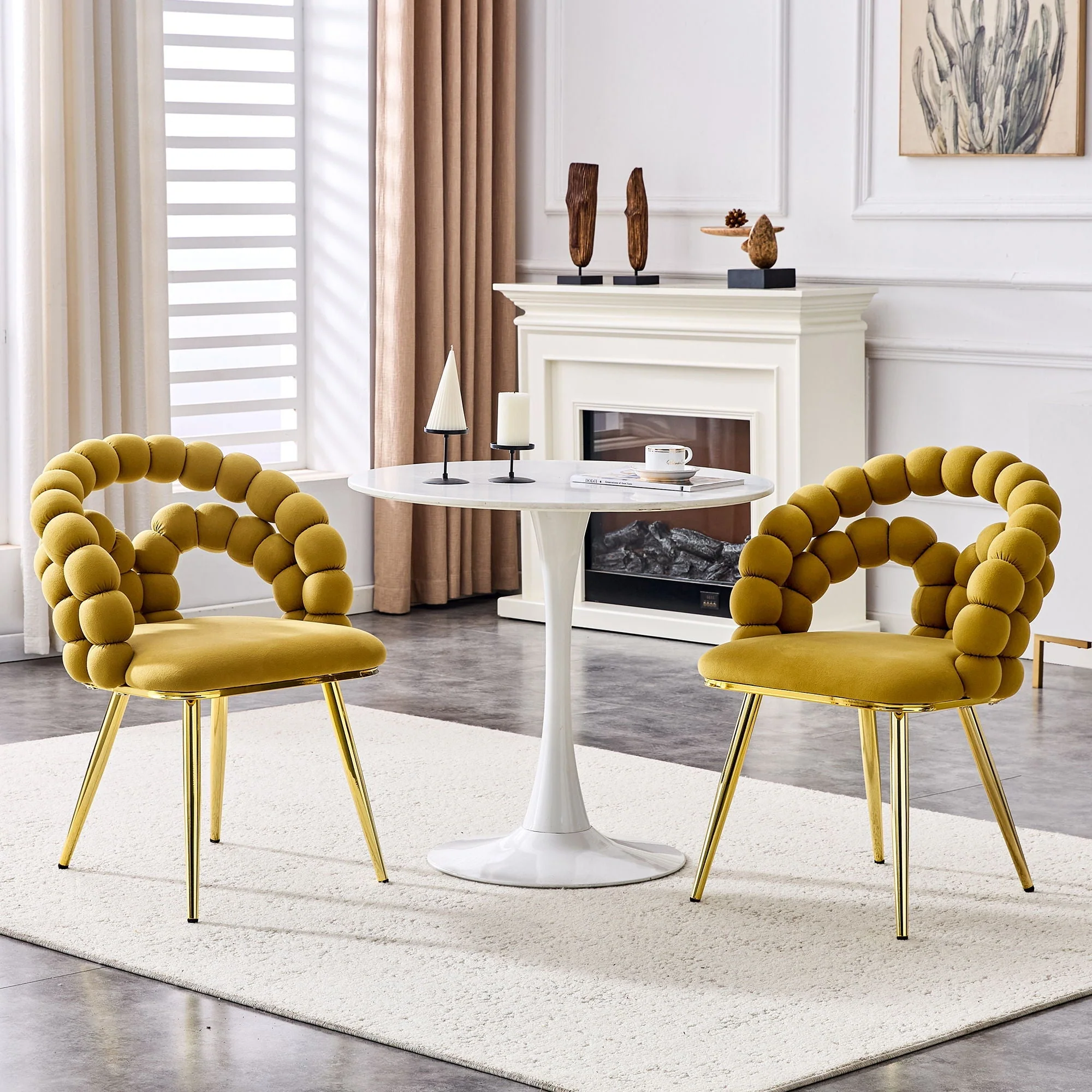 Puffy Bubble, Ball Chain Chairs For Dining Room - Image 6