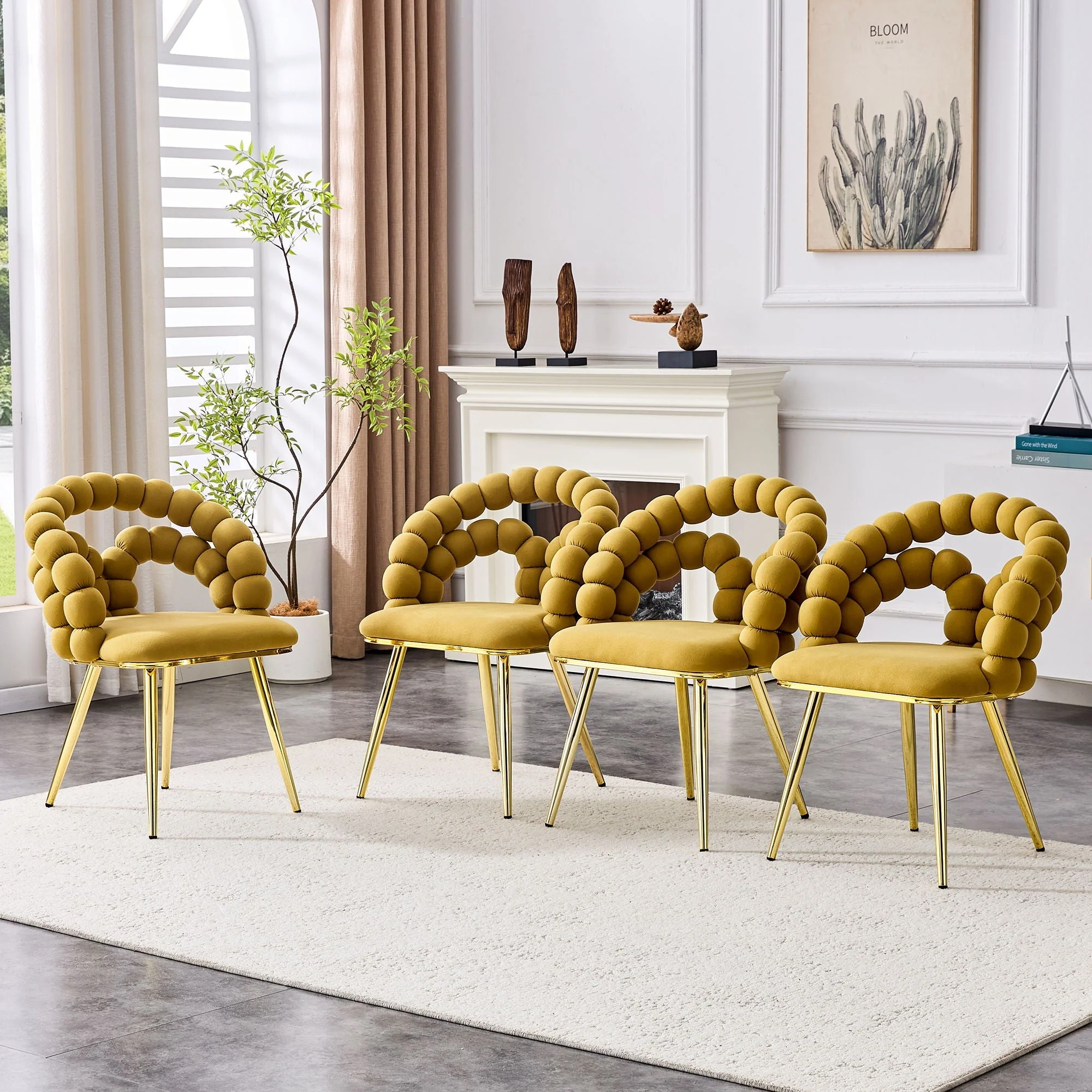 Puffy Bubble, Ball Chain Chairs For Dining Room - Image 7