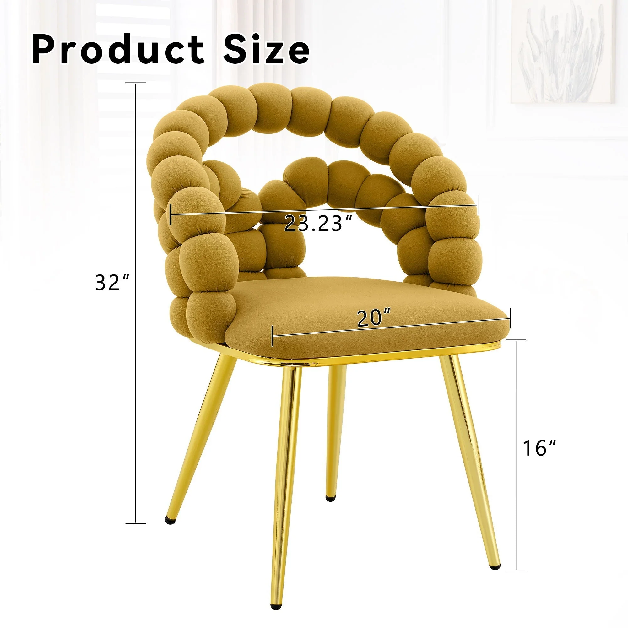Puffy Bubble, Ball Chain Chairs For Dining Room - Image 8