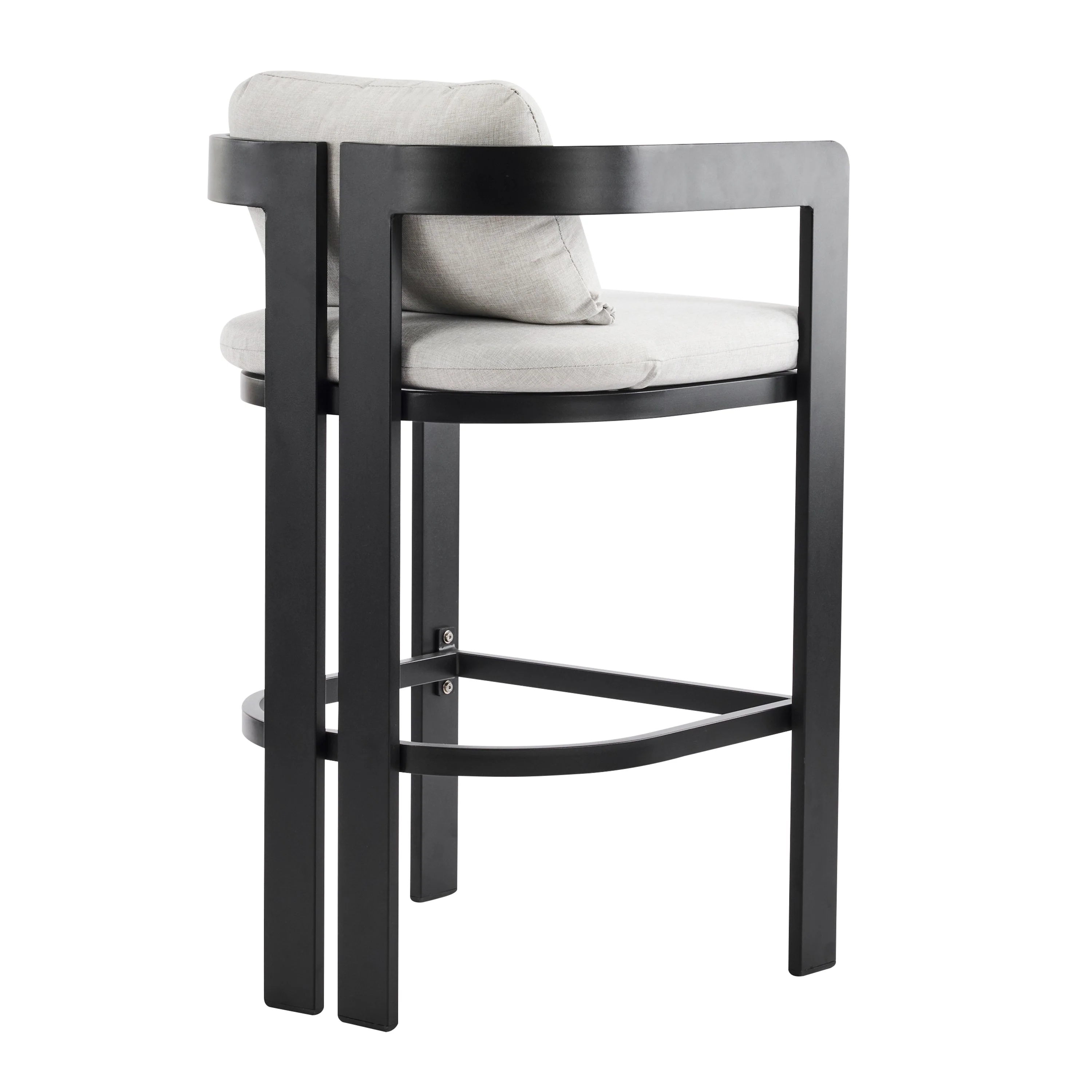 Pula Outdoor Patio Aluminum Counter Stool Set of 2 - Image 8