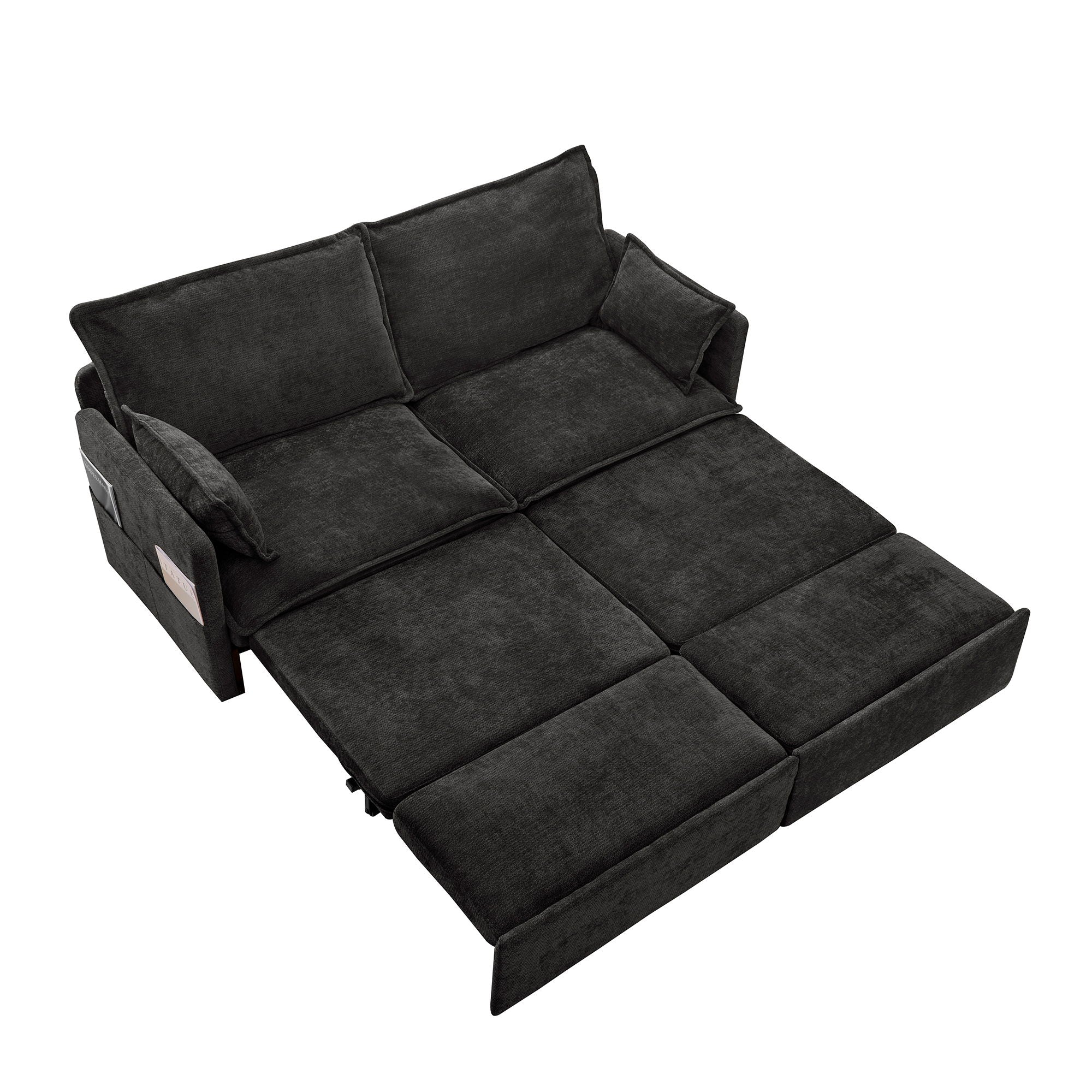 Pull Out Sofa Bed, Convertible Sleeper Sofa Couch, Side Storage, And USB / C - Type Charging Ports Chair - Image 4
