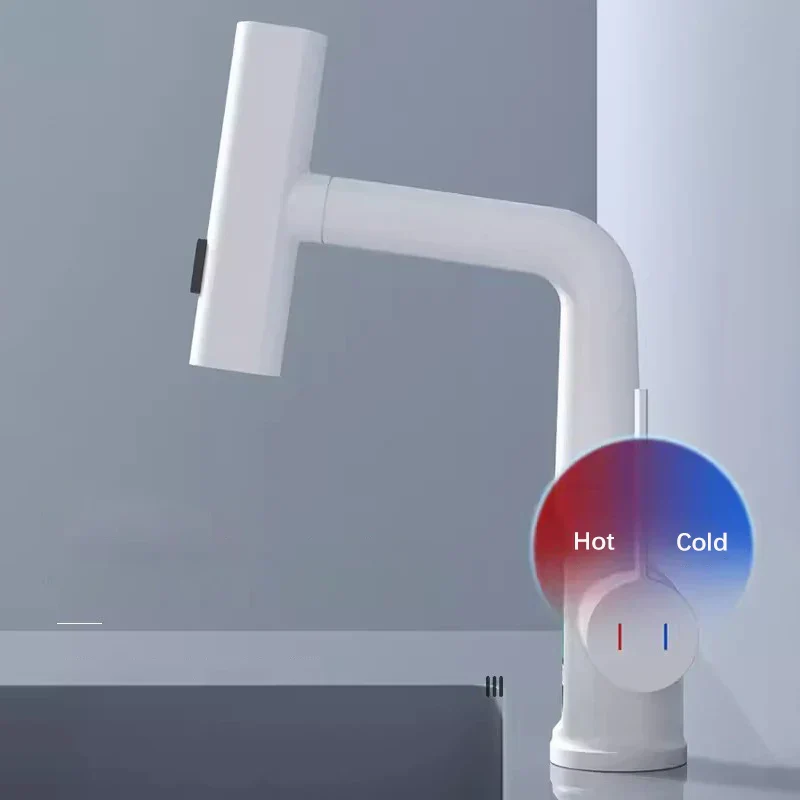 Pull Out Waterfall Kitchen Faucet Digital Display Hot Cold Mixer Sink Tap - Image 5