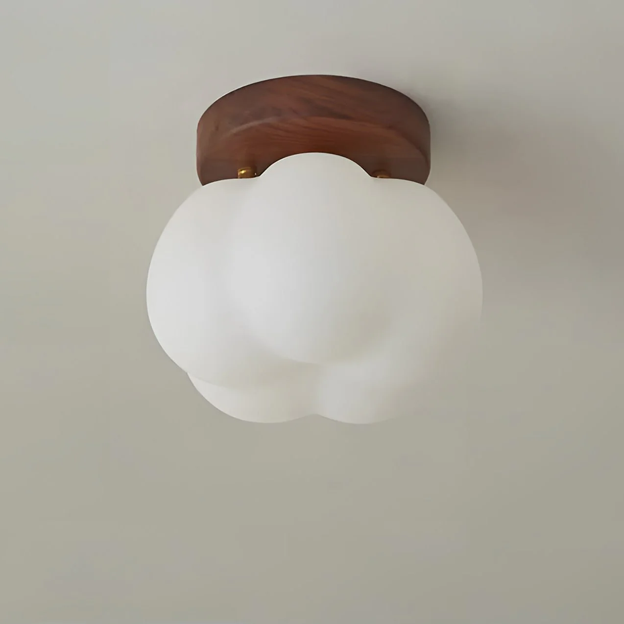 Pumpkin Flush Mount Ceiling Light Modern Round LED Ceiling Lamp - Image 10