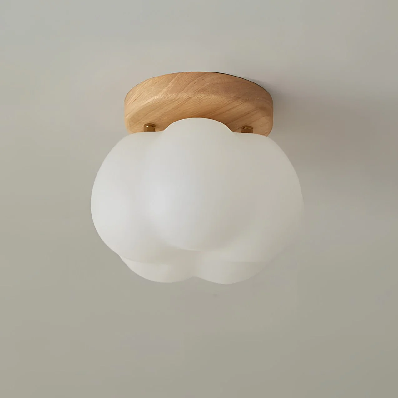 Pumpkin Flush Mount Ceiling Light Modern Round LED Ceiling Lamp - Image 11