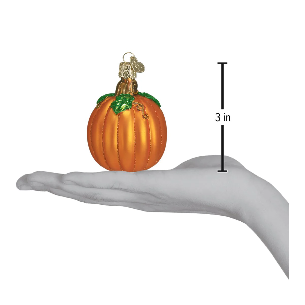 Pumpkin Ornament 3 x 2 x 2 Inches by Old World Christmas - Image 3