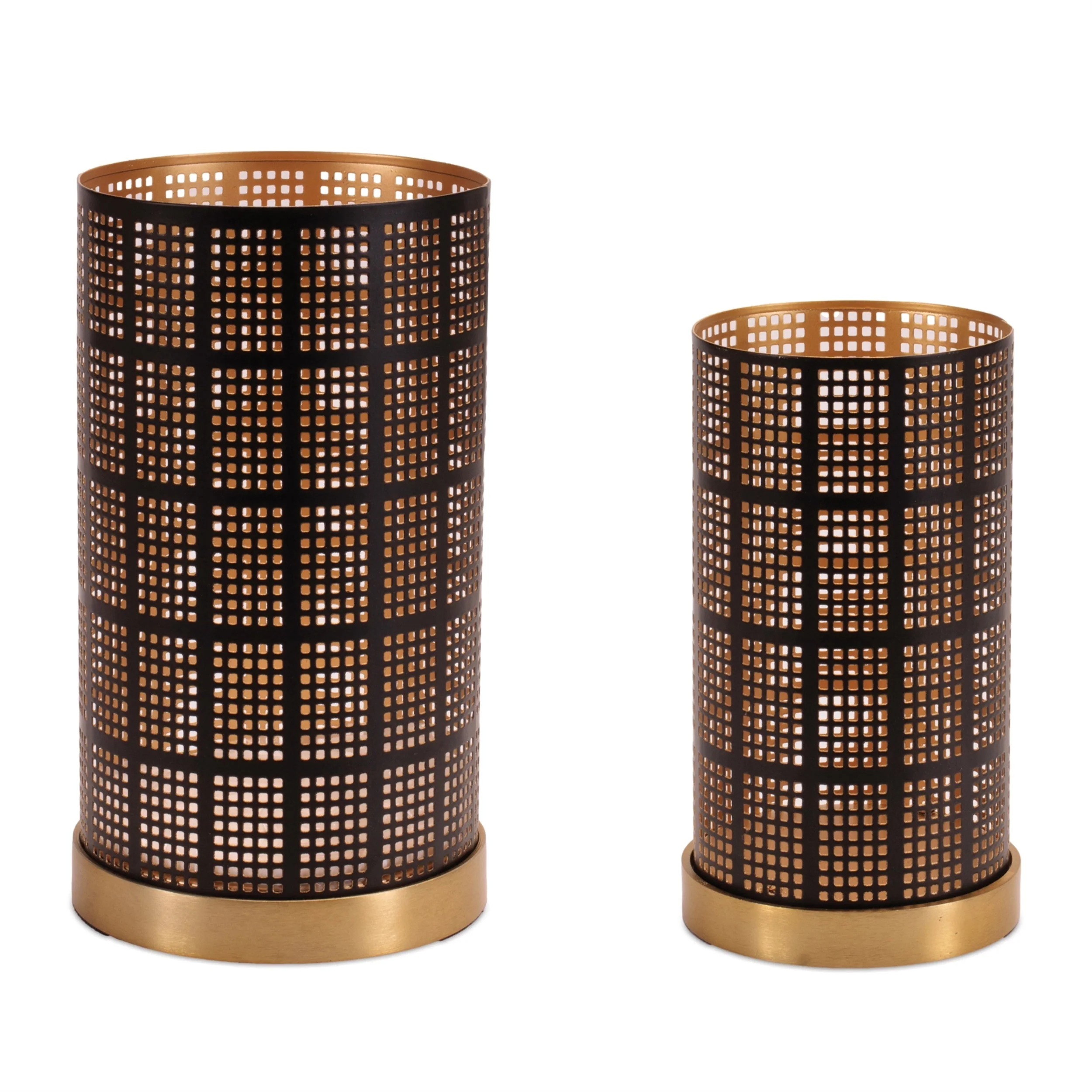 Punched Metal Candle Holder (Set of 2) - Image 2