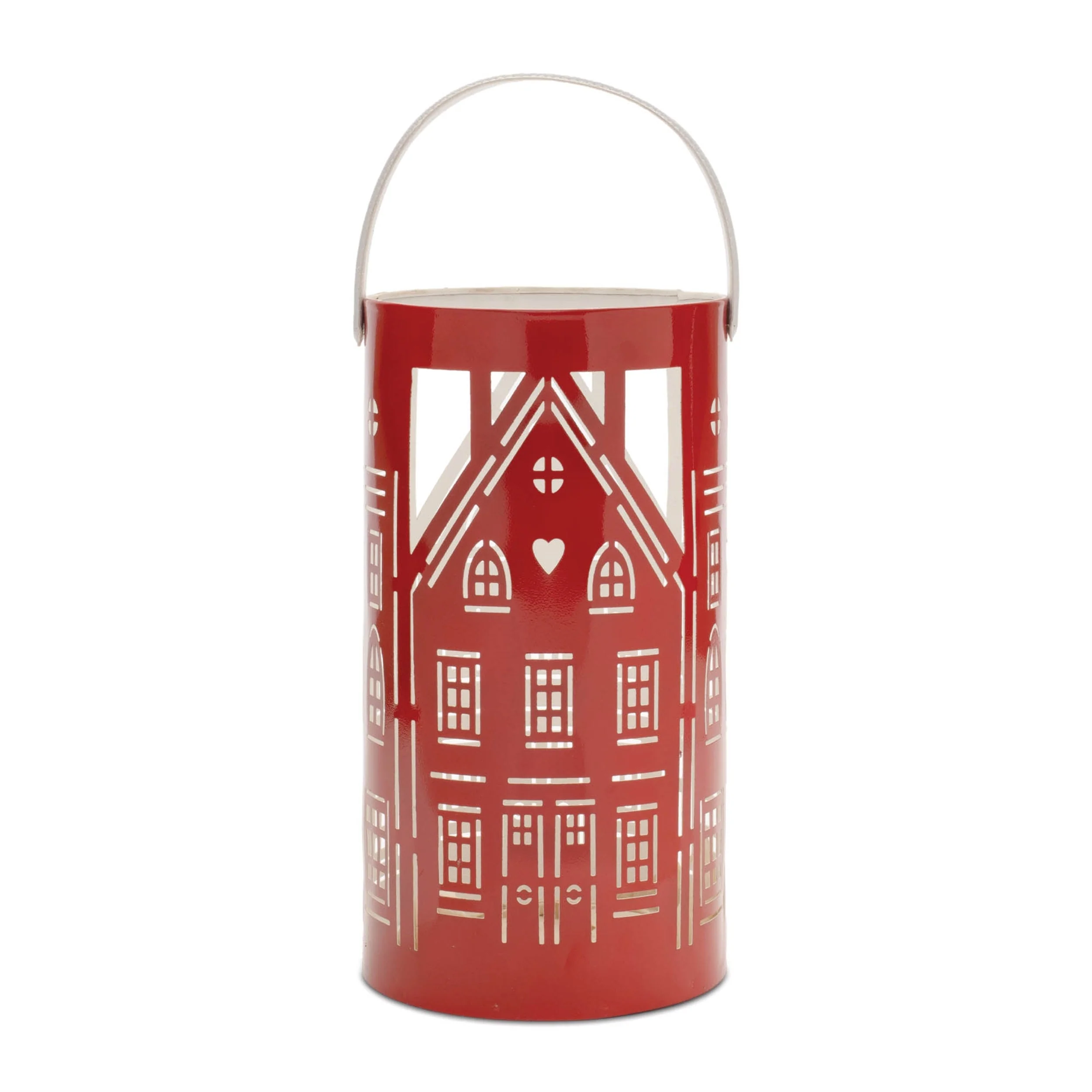 Punched Metal House Lantern Set of 3 - Image 4