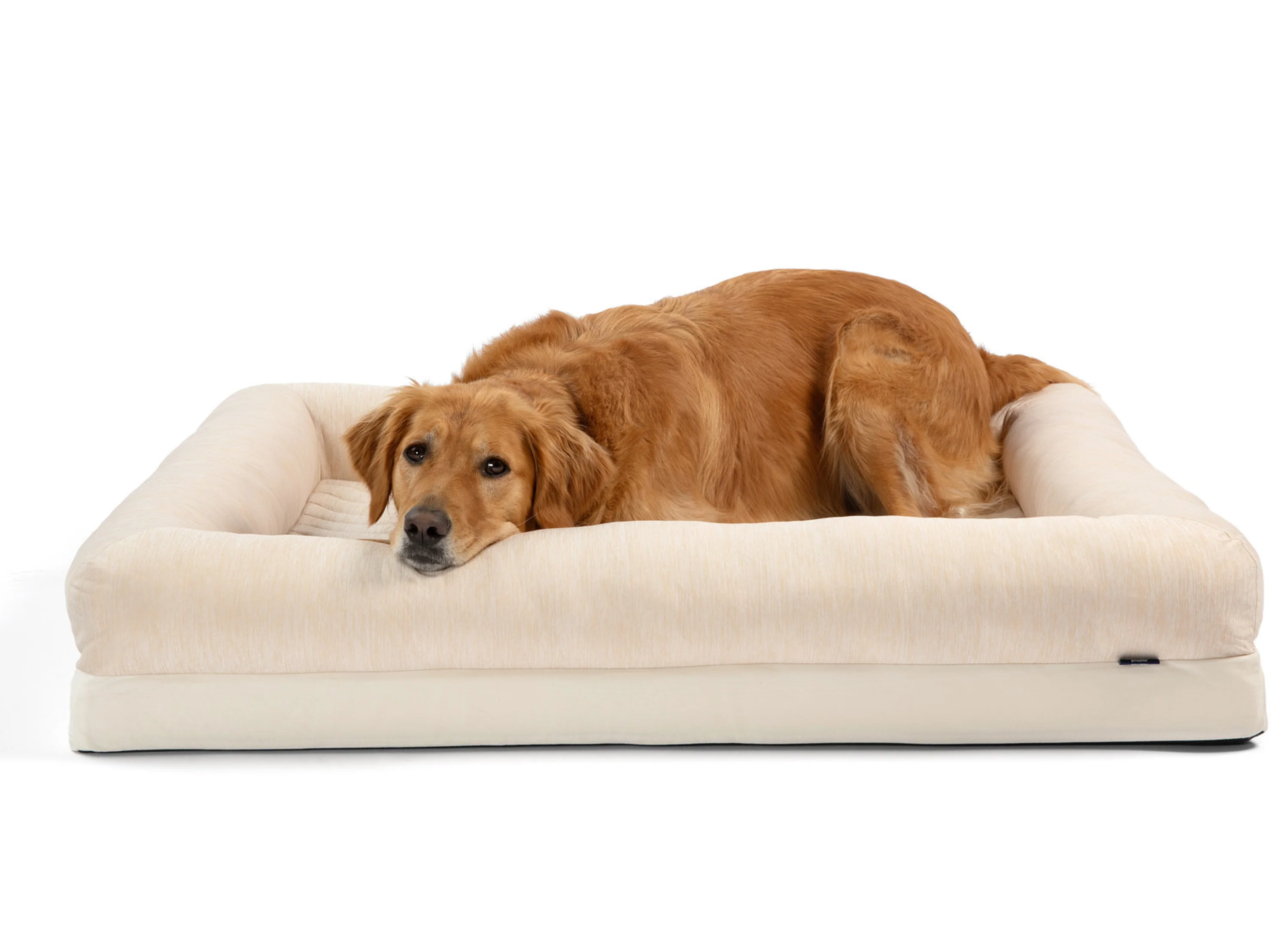 PupChill™ Cooling 4-Bolster Dog Bed - Arctic Sand - Image 15