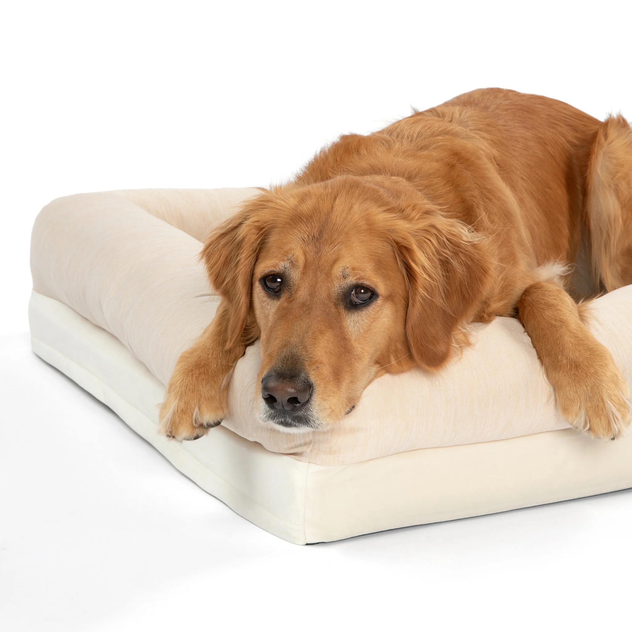 PupChill™ Cooling 4-Bolster Dog Bed - Arctic Sand - Image 3