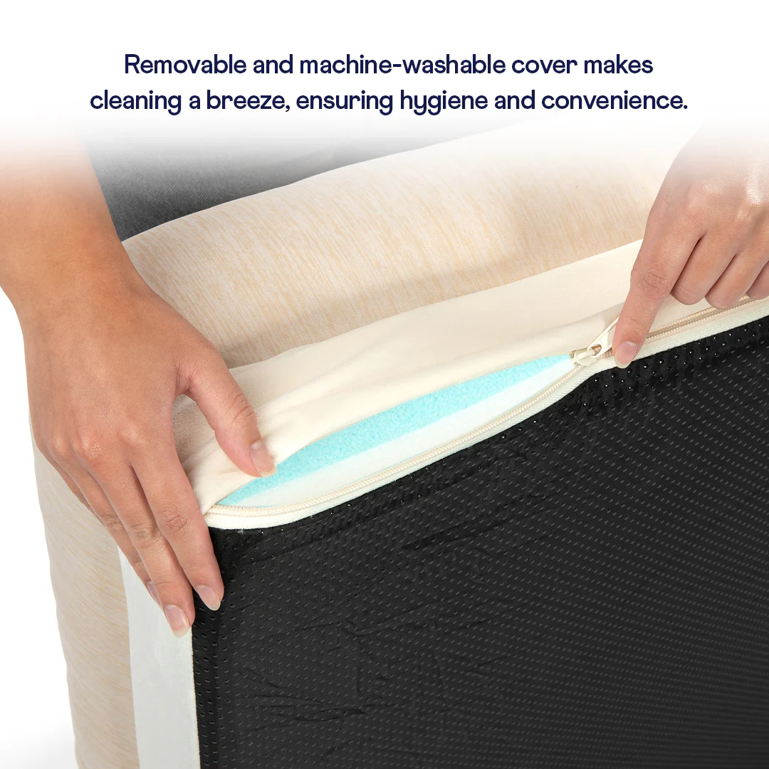 PupChill™ Cooling 4-Bolster Dog Bed - Arctic Sand - Image 4