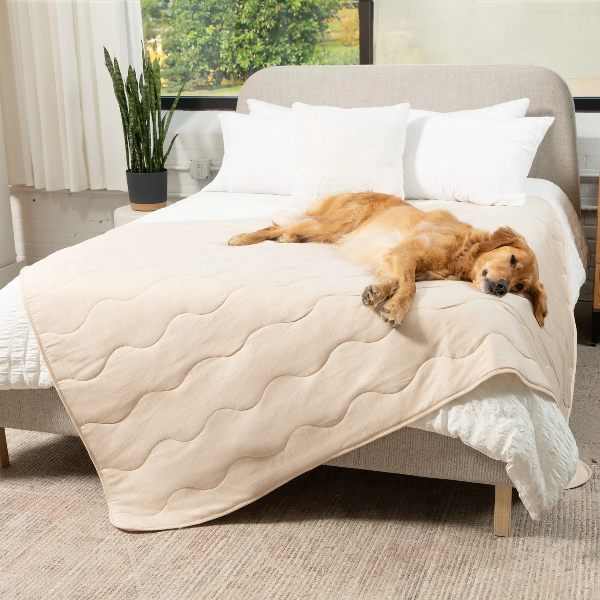 PupChill™ Cooling Waterproof Blanket - Arctic Sand - Image 12