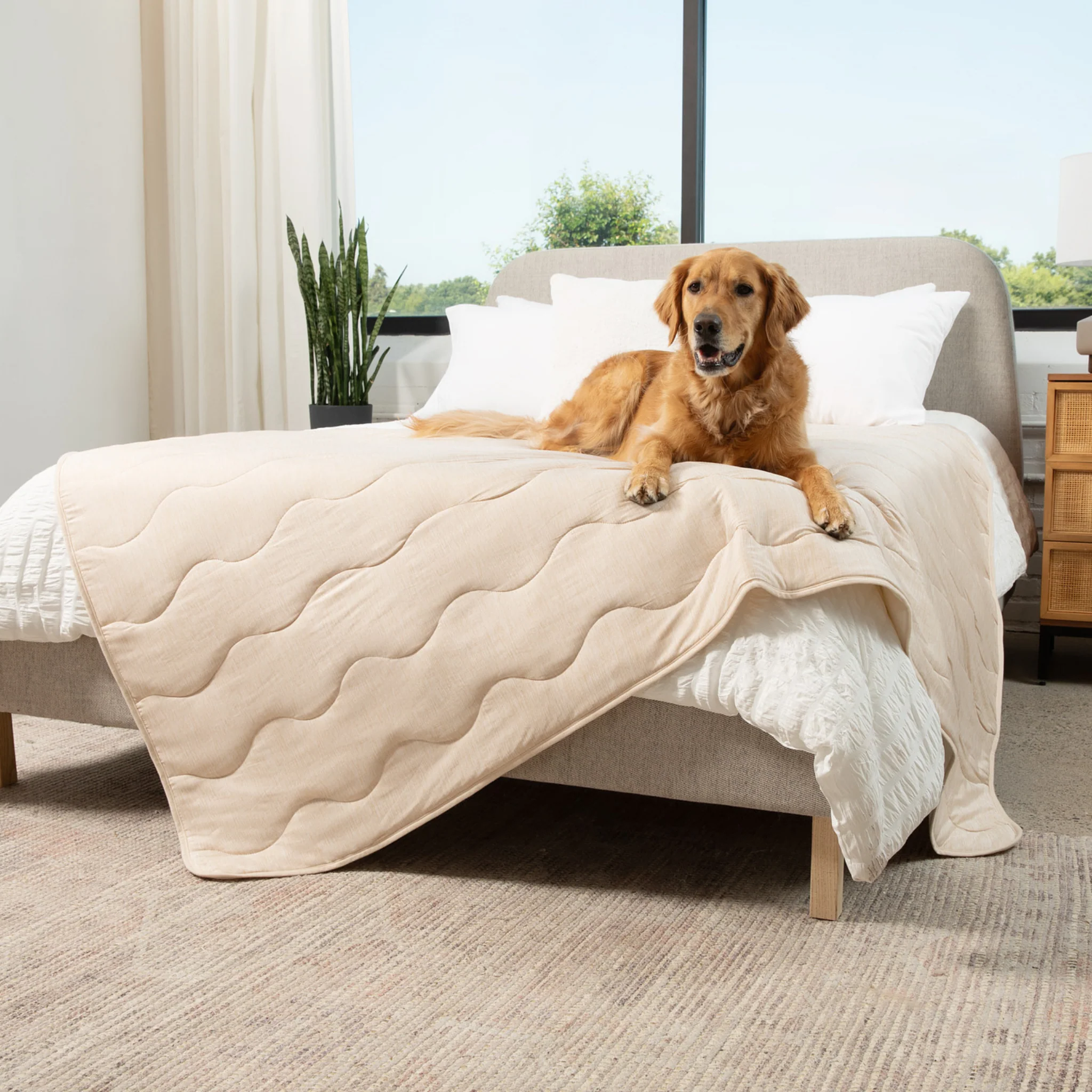 PupChill™ Cooling Waterproof Blanket - Arctic Sand - Image 15