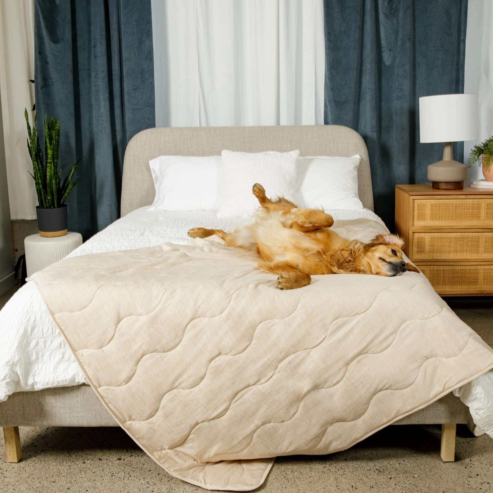 PupChill™ Cooling Waterproof Blanket - Arctic Sand - Image 6