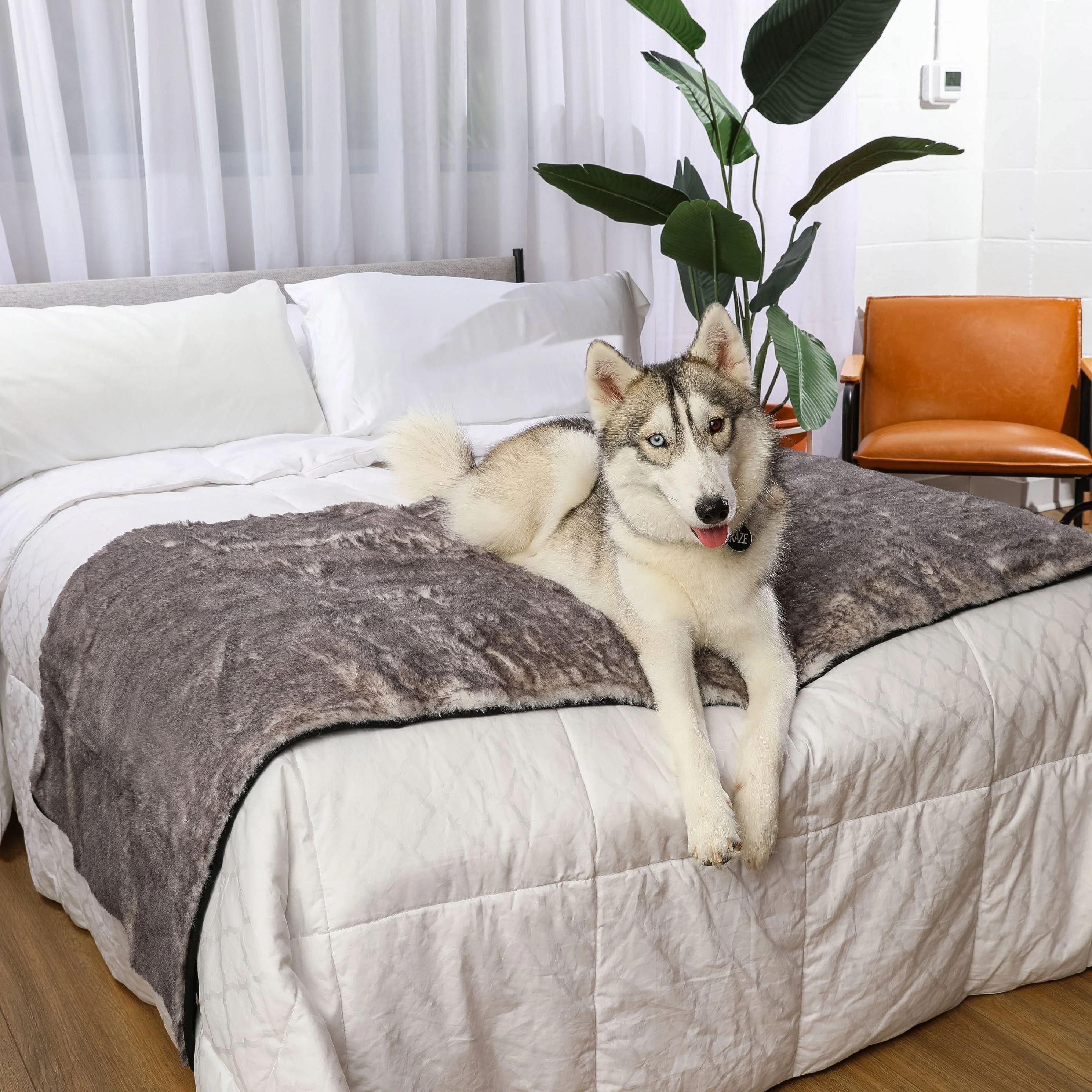 PupProtector™ Luxe Waterproof Bed Runner - Ultra Soft Chinchilla - Image 14