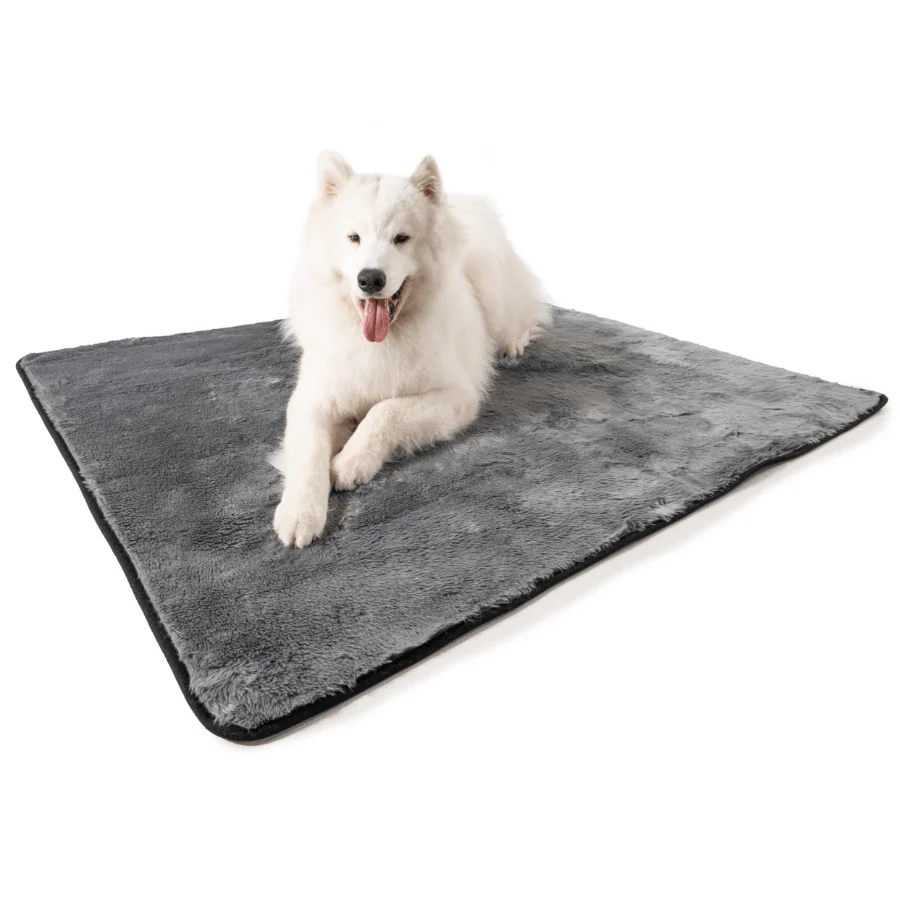 PupProtector™ Short Fur Waterproof Throw Blanket - Charcoal Grey - Image 4
