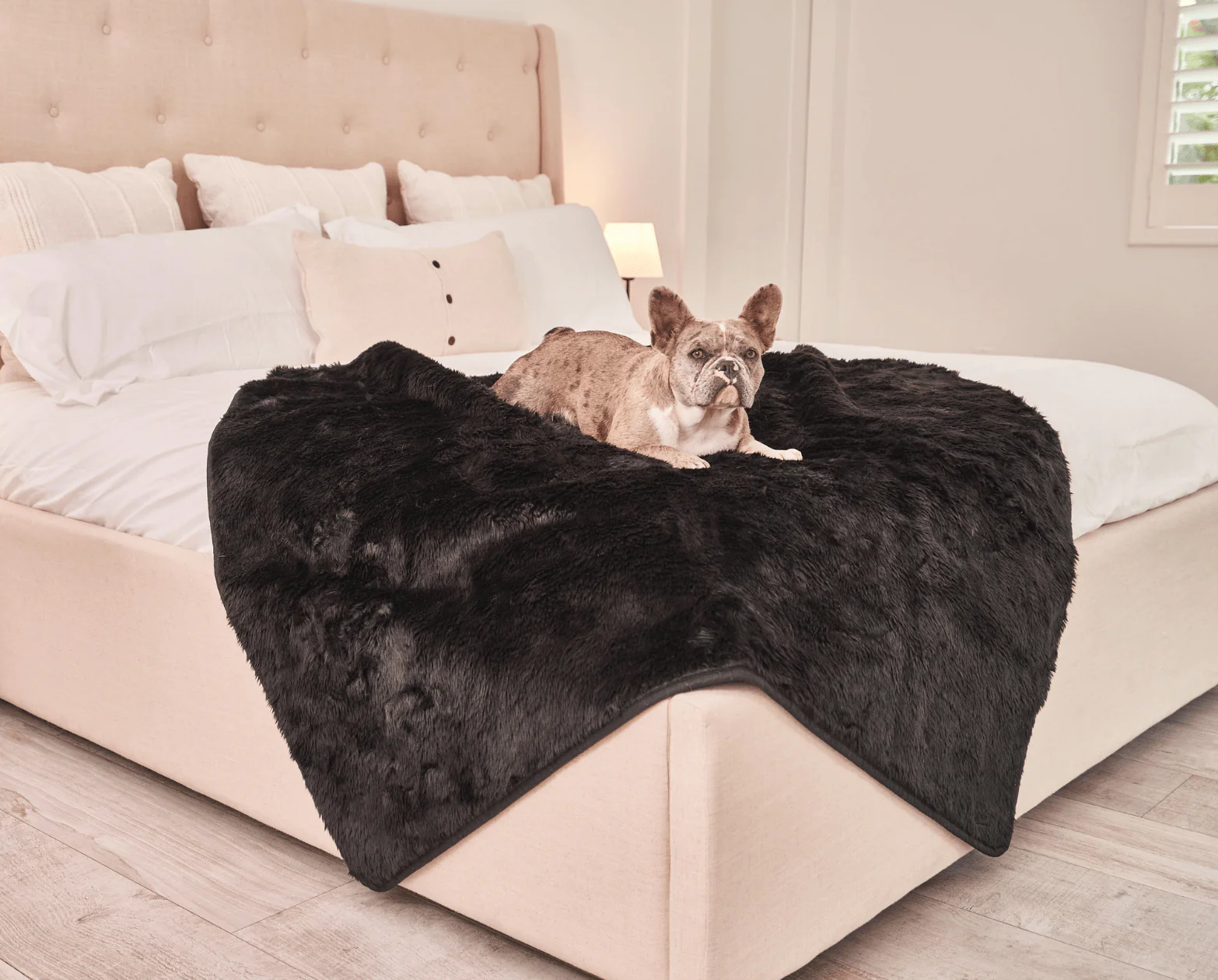 PupProtector™ Short Fur Waterproof Throw Blanket - Midnight Black - Image 4
