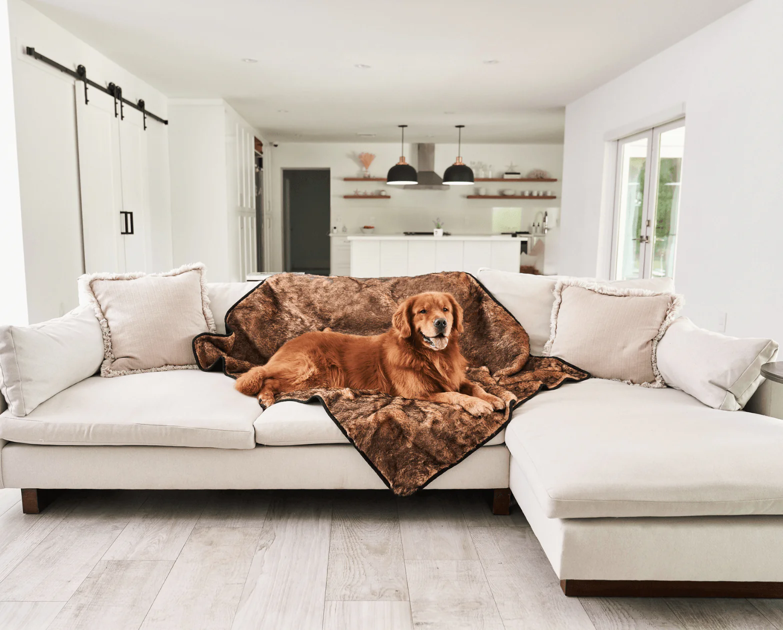PupProtector™ Short Fur Waterproof Throw Blanket - Sable Tan - Image 11