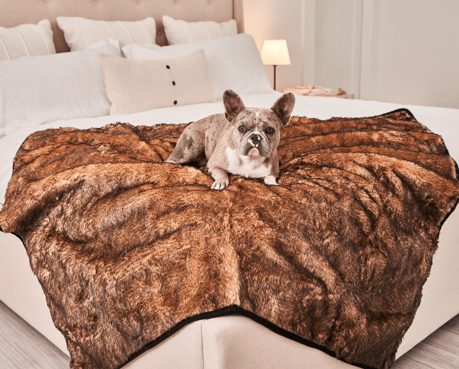 PupProtector™ Short Fur Waterproof Throw Blanket - Sable Tan - Image 4