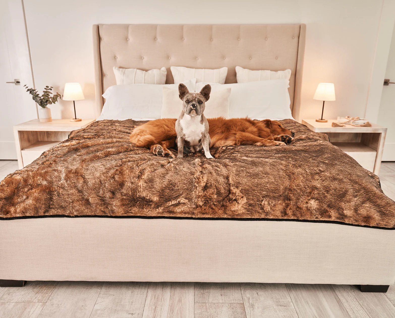 PupProtector™ Short Fur Waterproof Throw Blanket - Sable Tan - Image 8