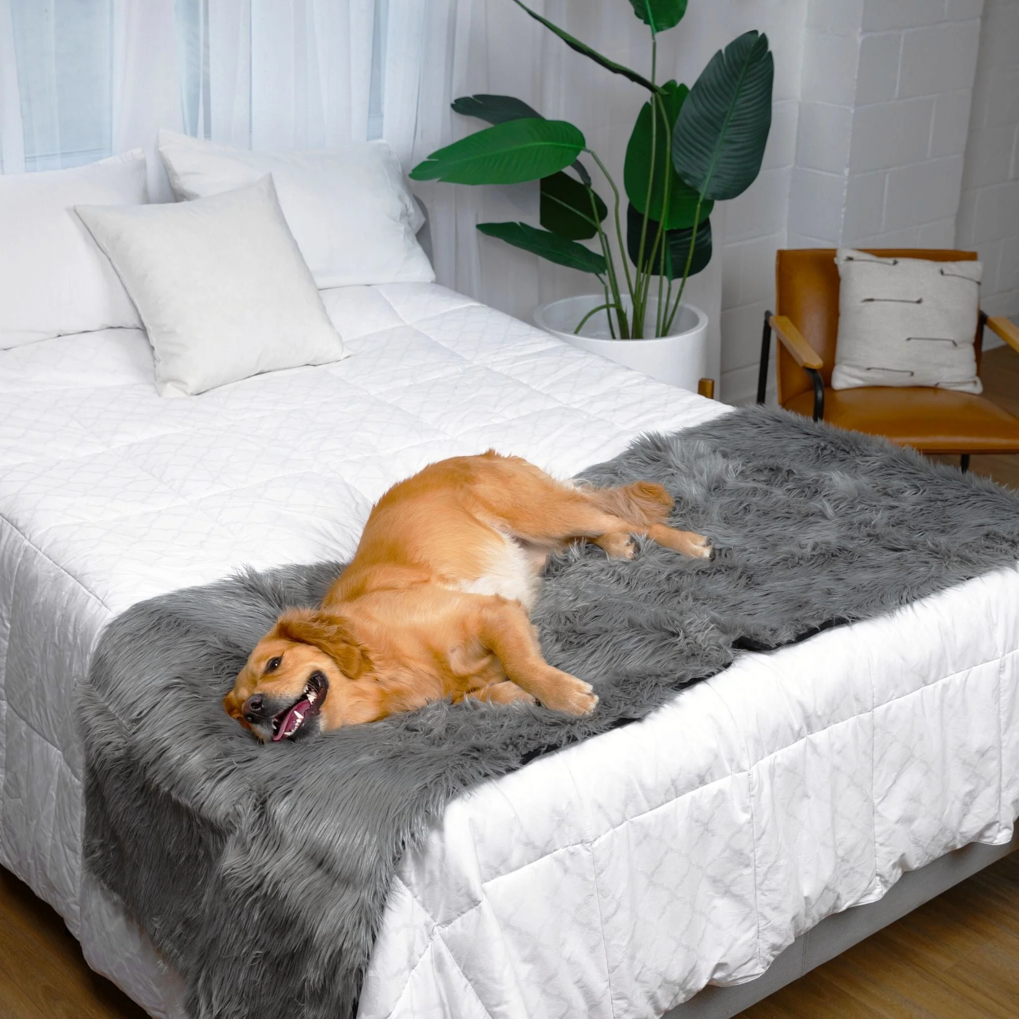 PupProtector™ Waterproof Bed Runner - Charcoal Grey - Image 5