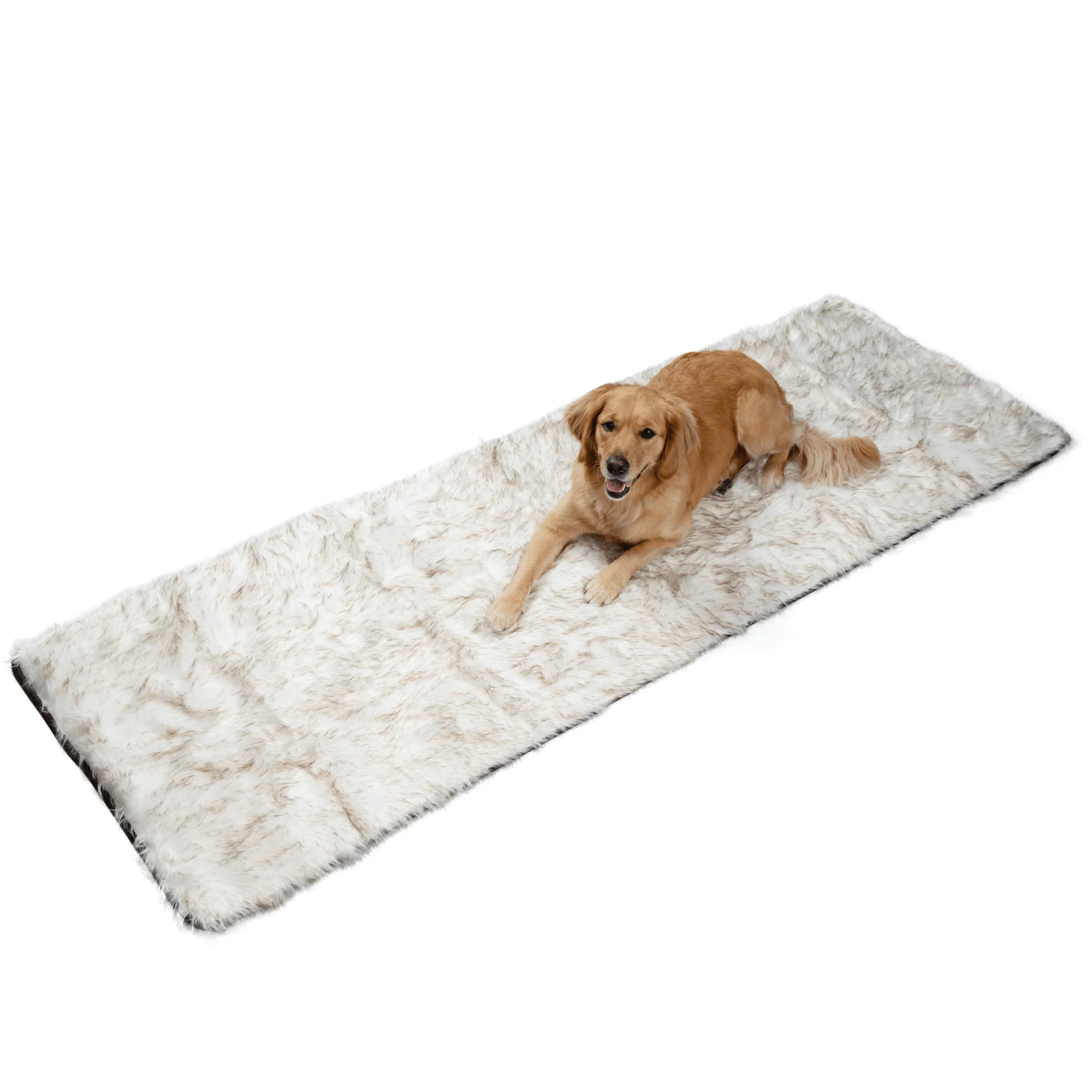 PupProtector™ Waterproof Bed Runner - White with Brown Accents - Image 4