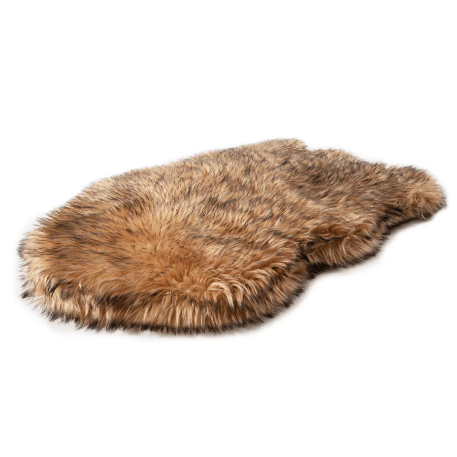 PupRug by Paw.com® Faux Fur Orthopedic Dog Bed - Curve Sable Tan - Image 12
